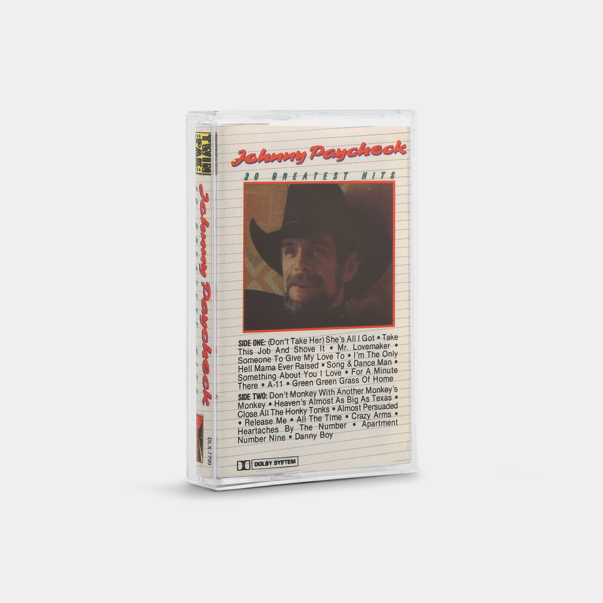 Johnny Paycheck - 20 Greatest Hits Cassette Tape