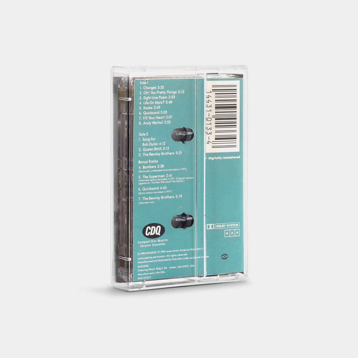 David Bowie - Hunky Dory Cassette Tape
