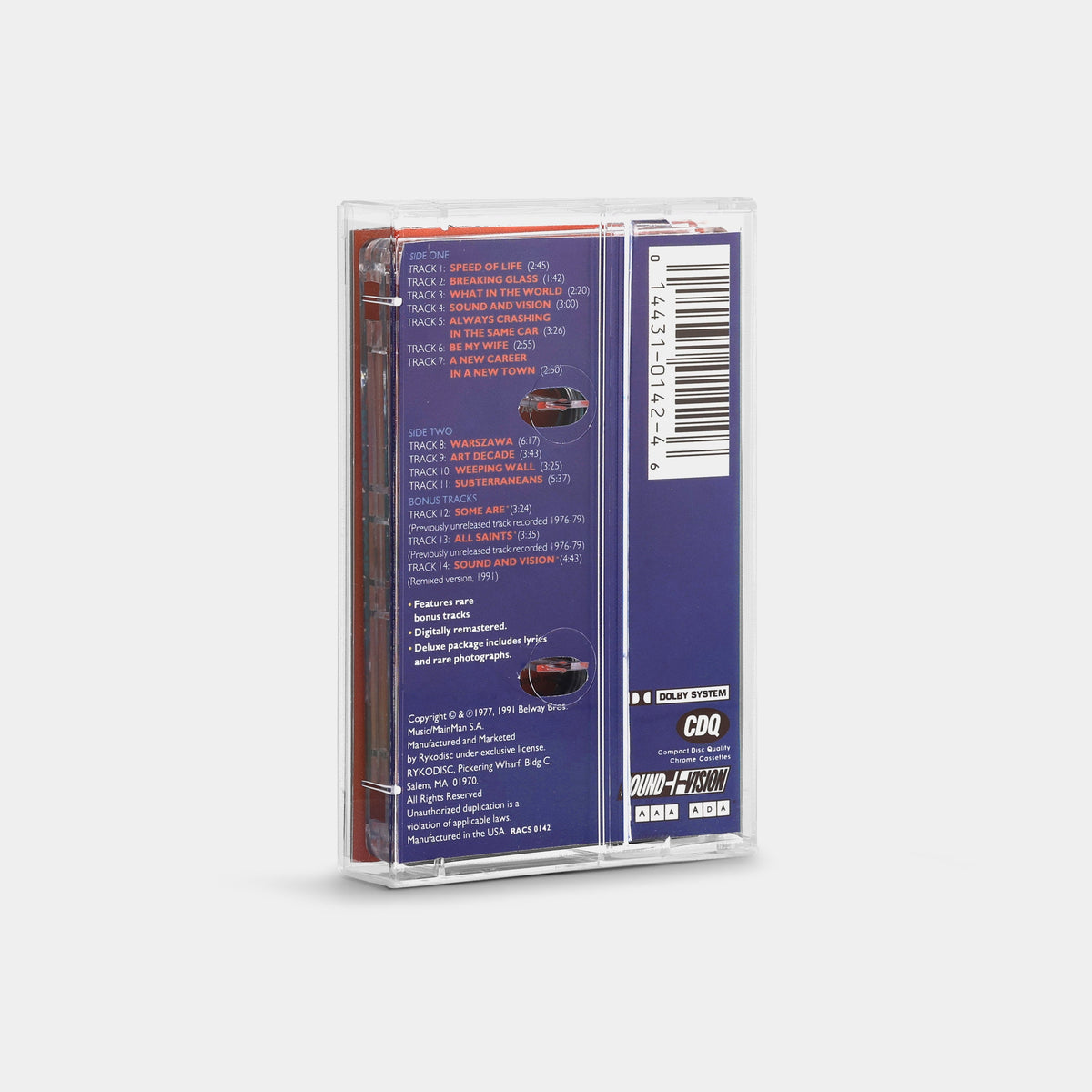 David Bowie - Low Cassette Tape