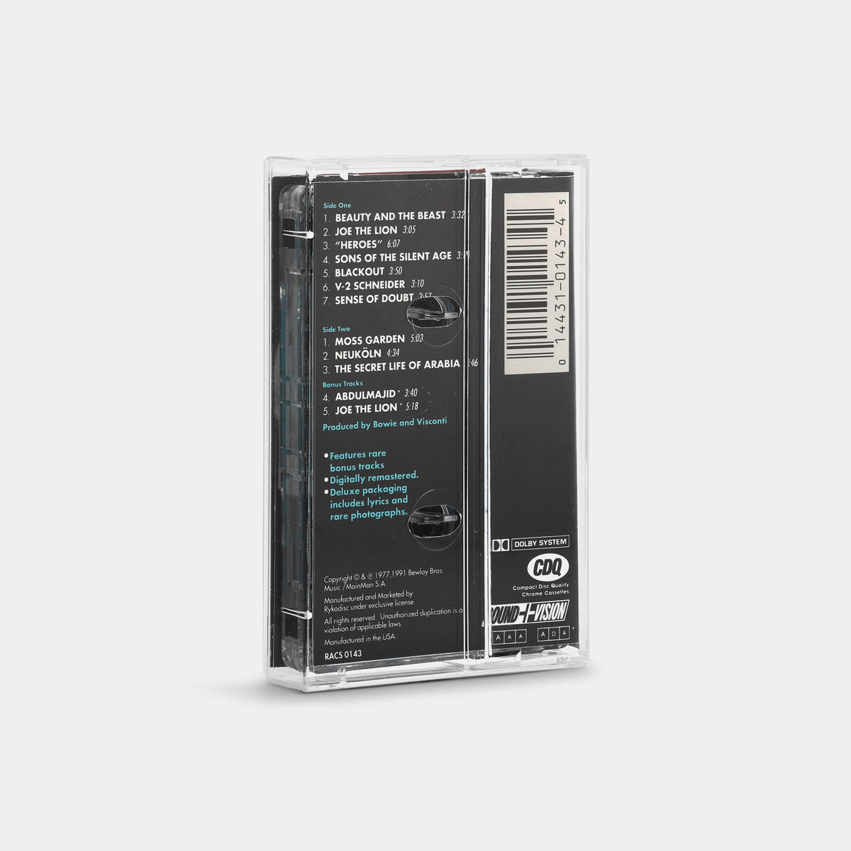 David Bowie - Heroes Cassette Tape