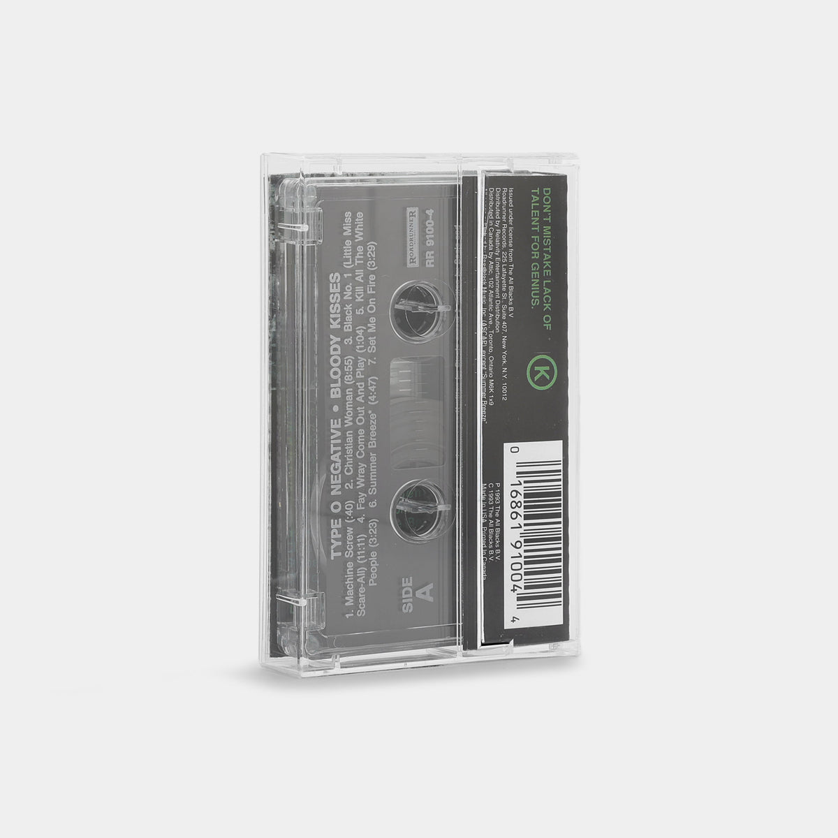 Type O Negative - Bloody Kisses Cassette Tape