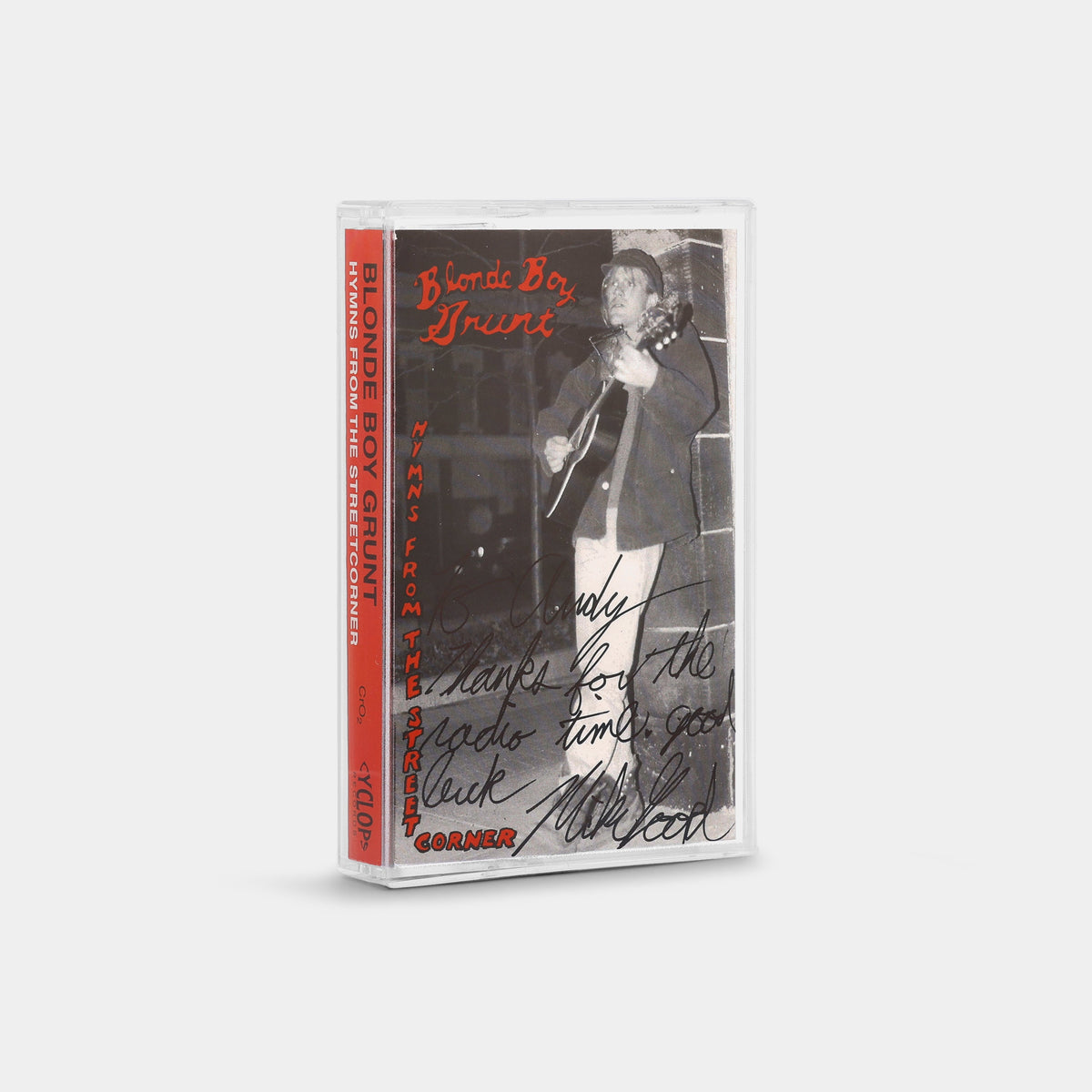 Blonde Boy Grunt - Hymns From The Streetcorner (Signed) Cassette Tape