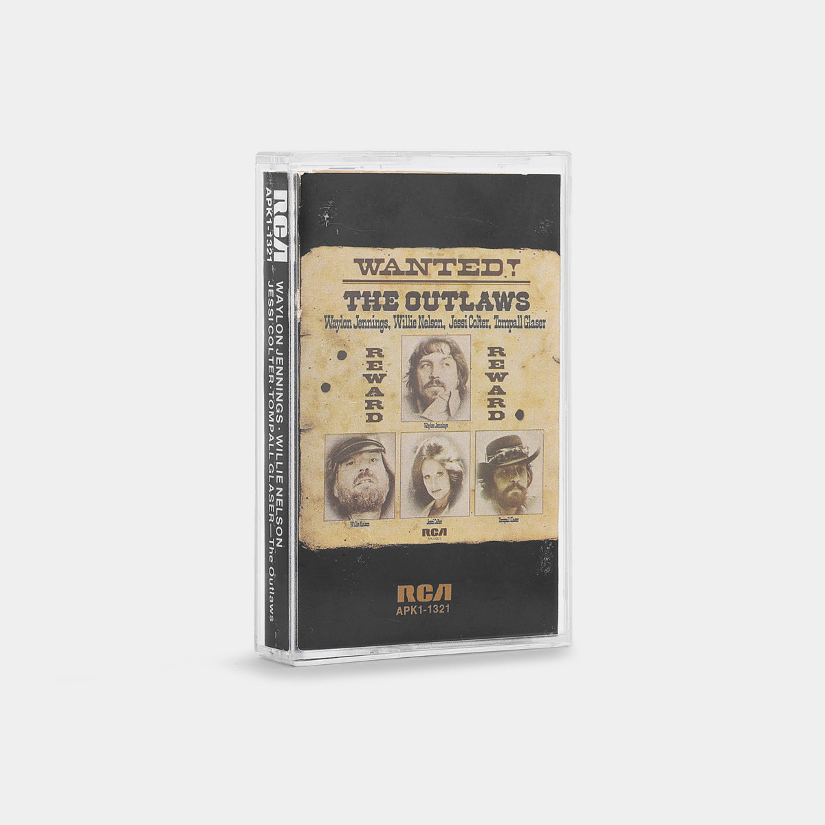 Waylon Jennings, Willie Nelson, Jessi Colter & Tompall Glaser - Wanted! The Outlaws Cassette Tape