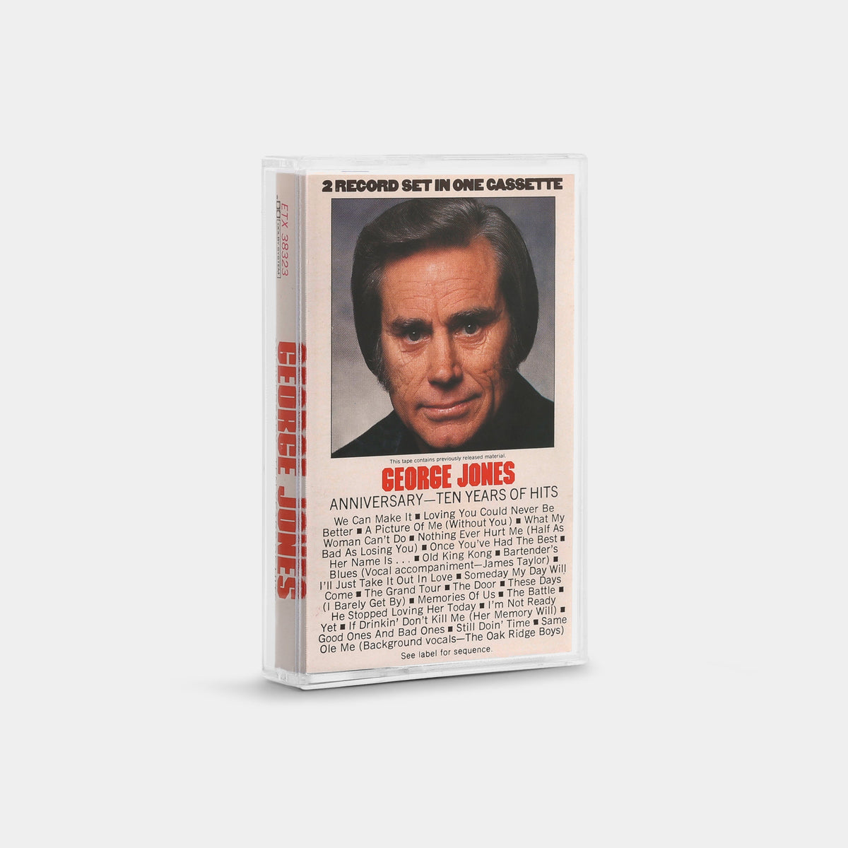 George Jones - Anniversary: Ten Years Of Hits Cassette Tape