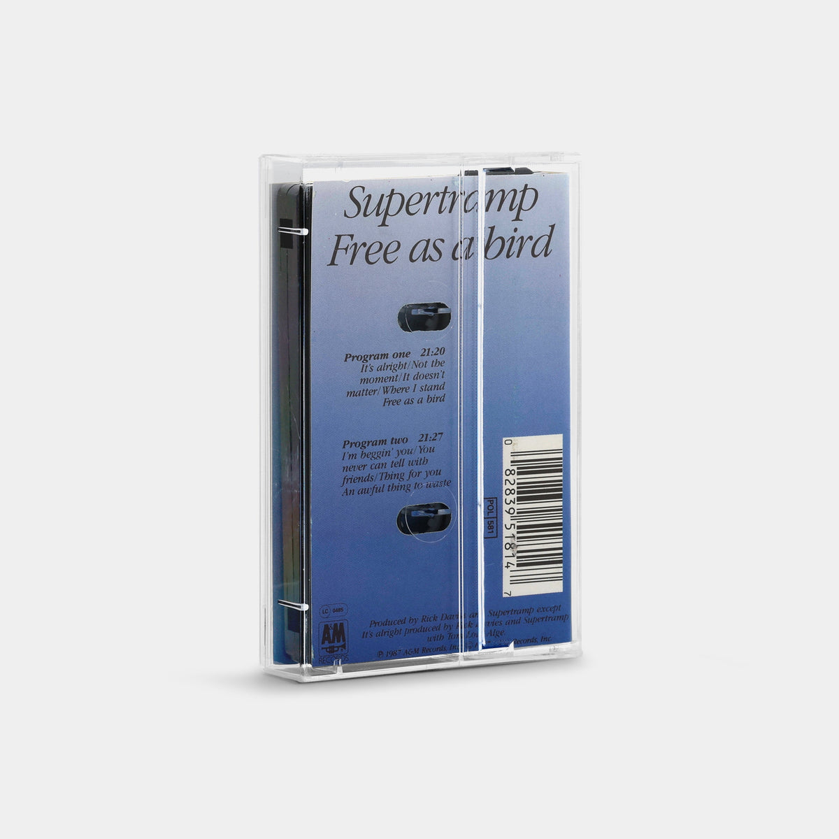 Supertramp - Free As A Bird Cassette Tape