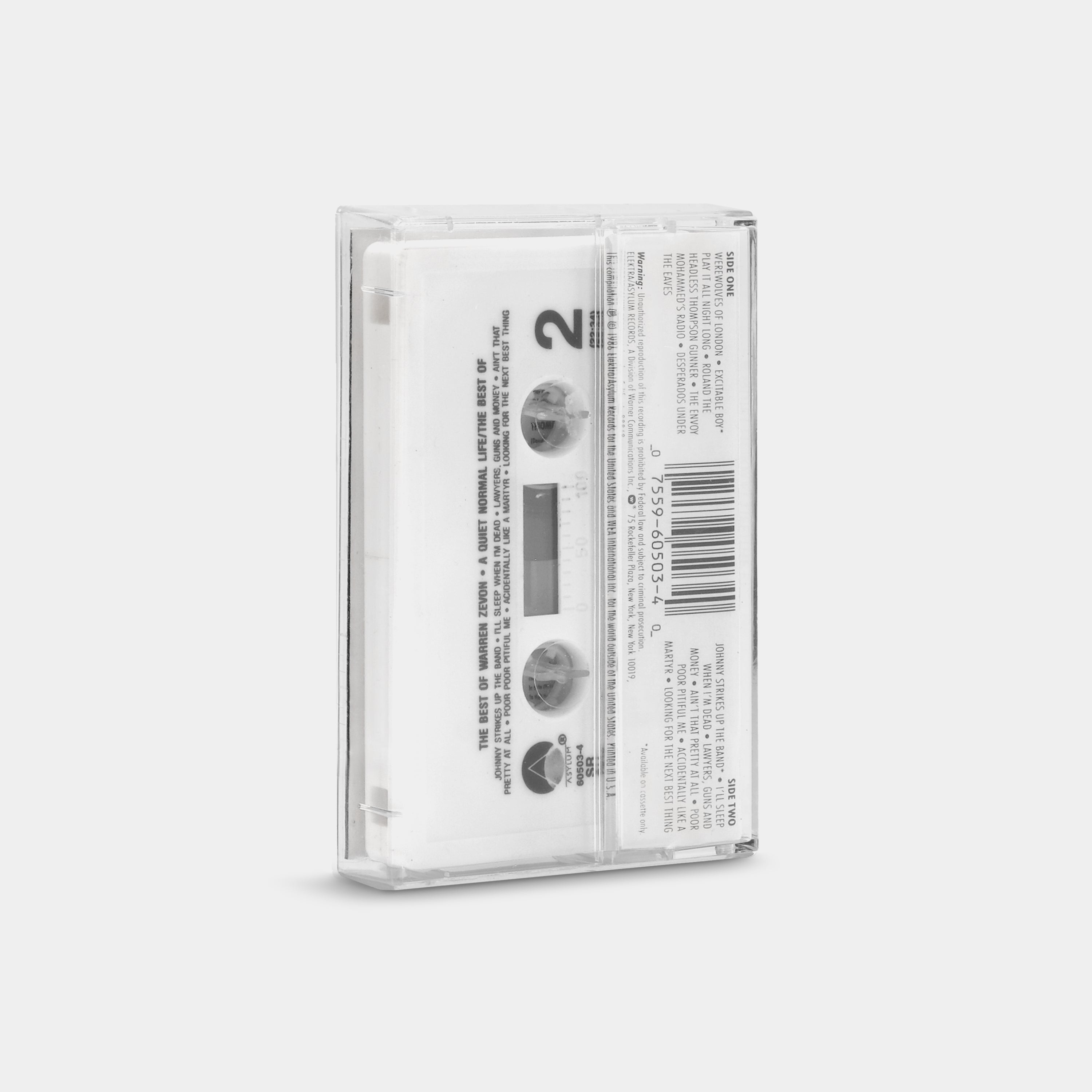 Warren Zevon - A Quiet Normal Life/The Best Of Cassette Tape