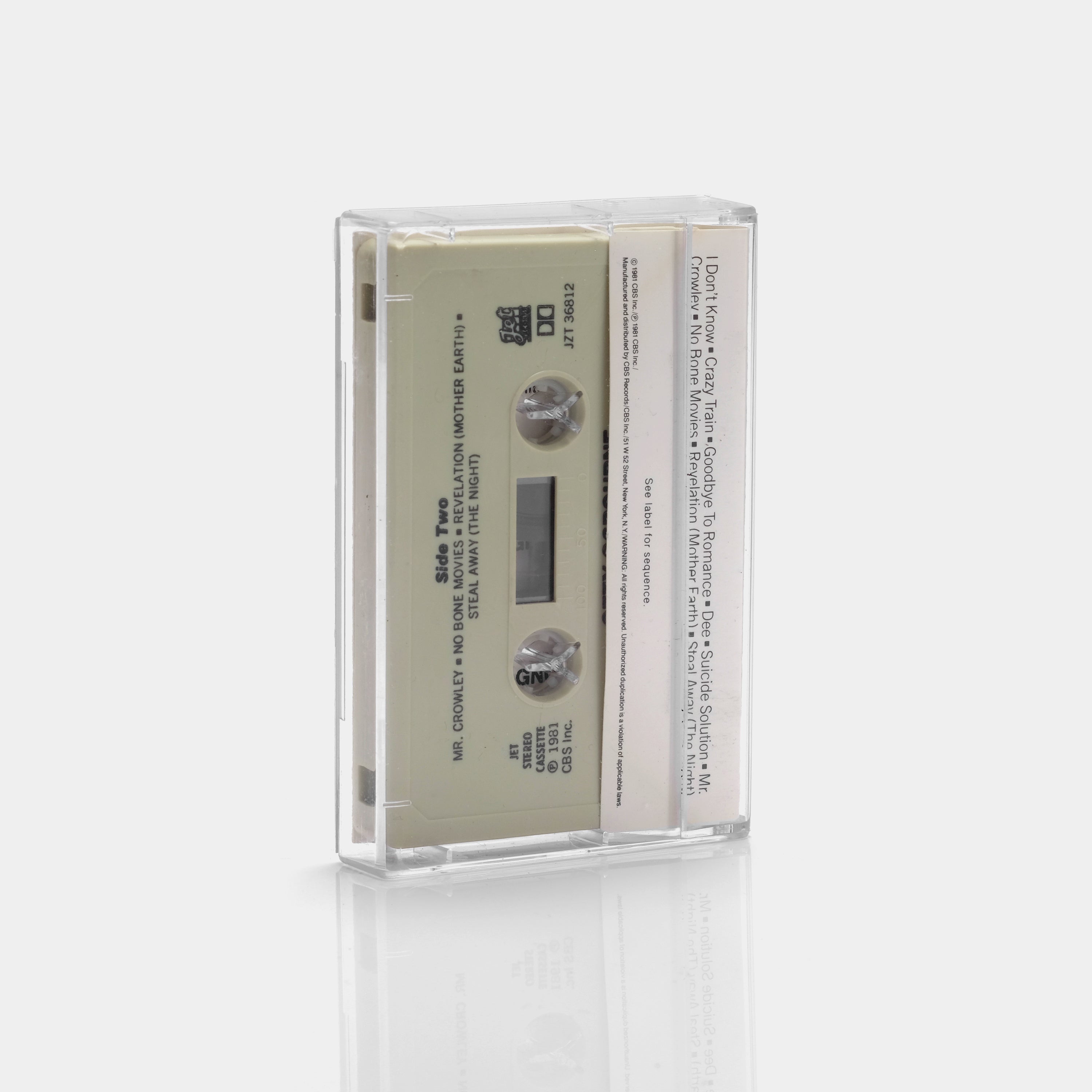 Ozzy Osbourne - Blizzard Of Ozz Cassette Tape