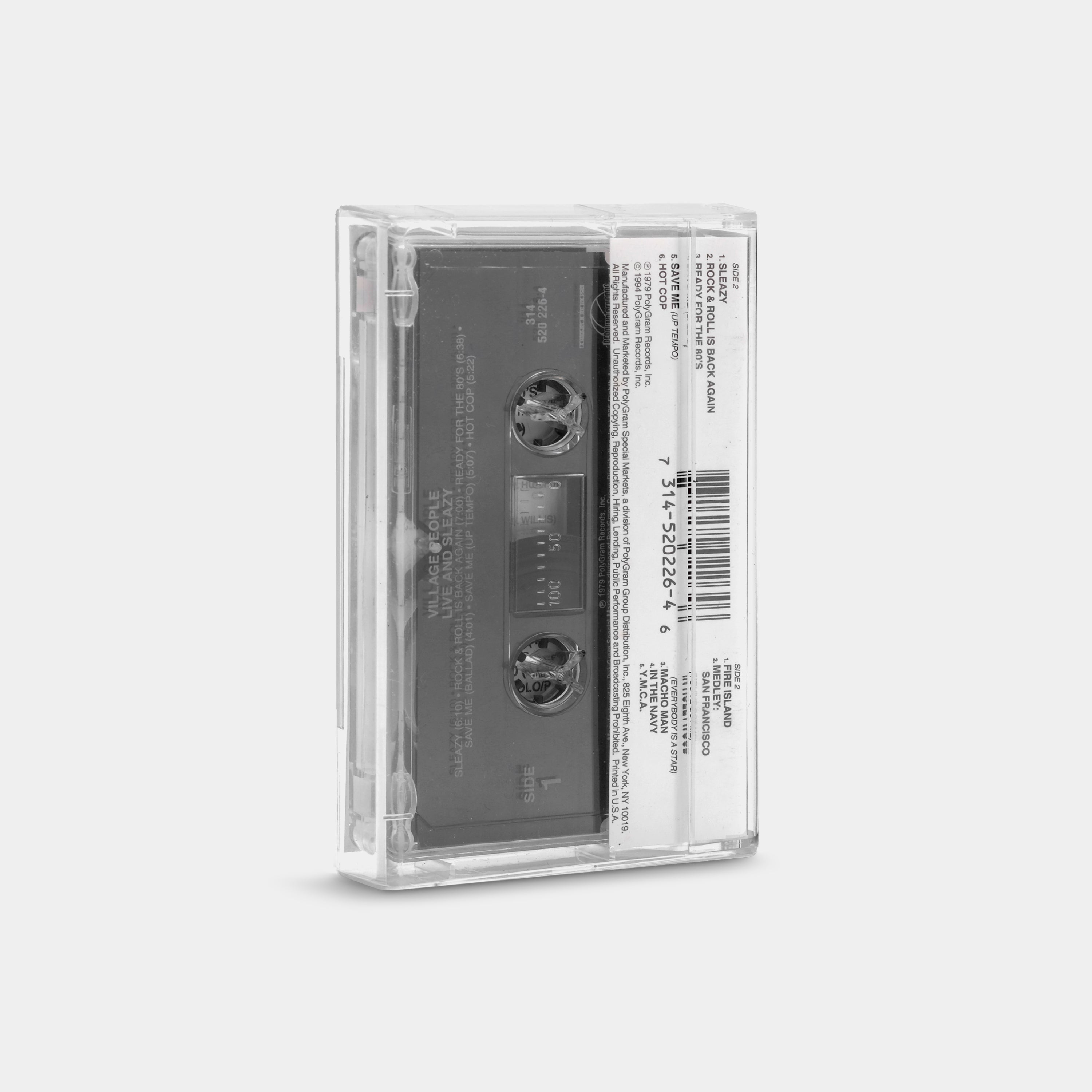 Village People - Live And Sleazy Cassette Tape