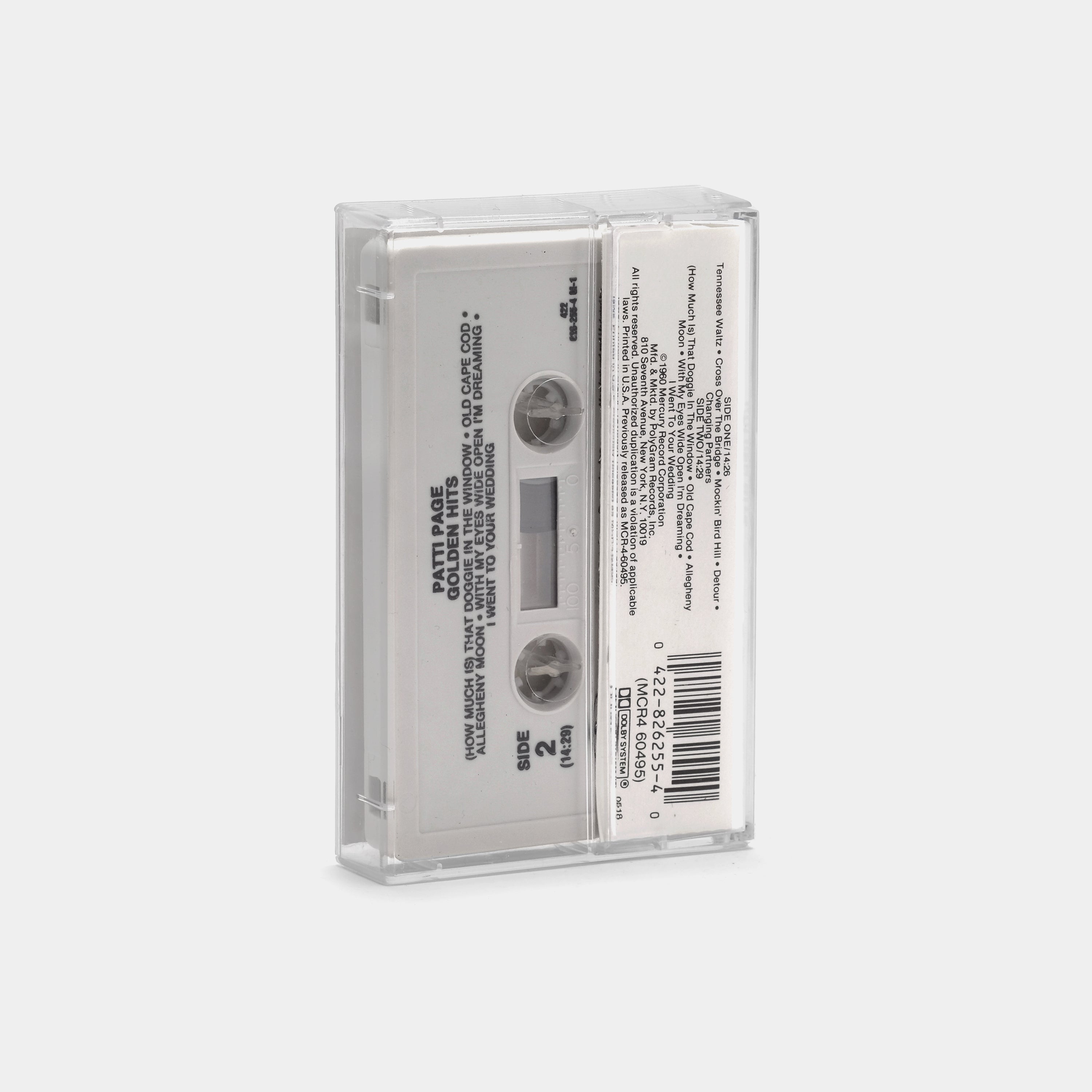 Patti Page - Golden Hits Cassette Tape
