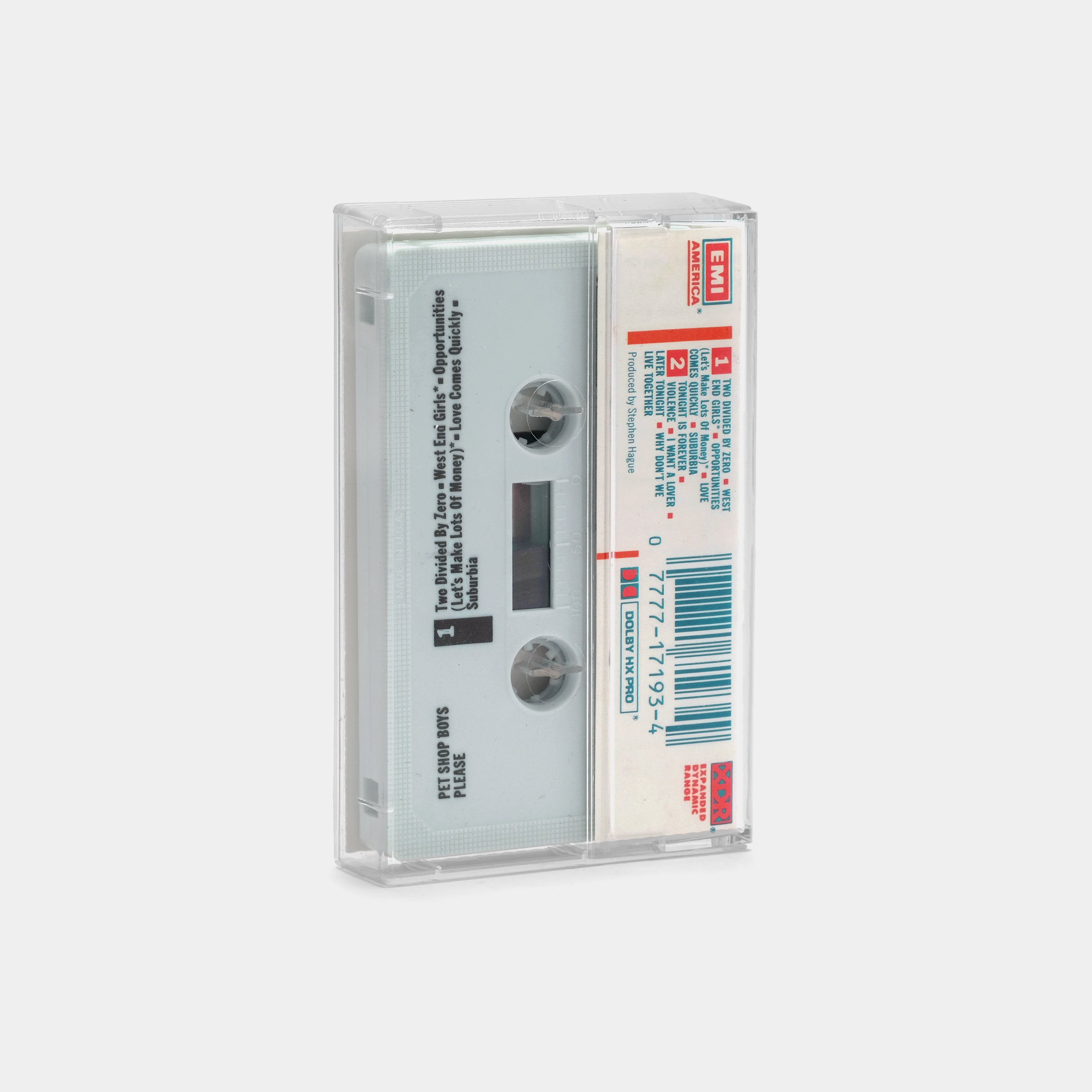 Pet Shop Boys - Please Cassette Tape