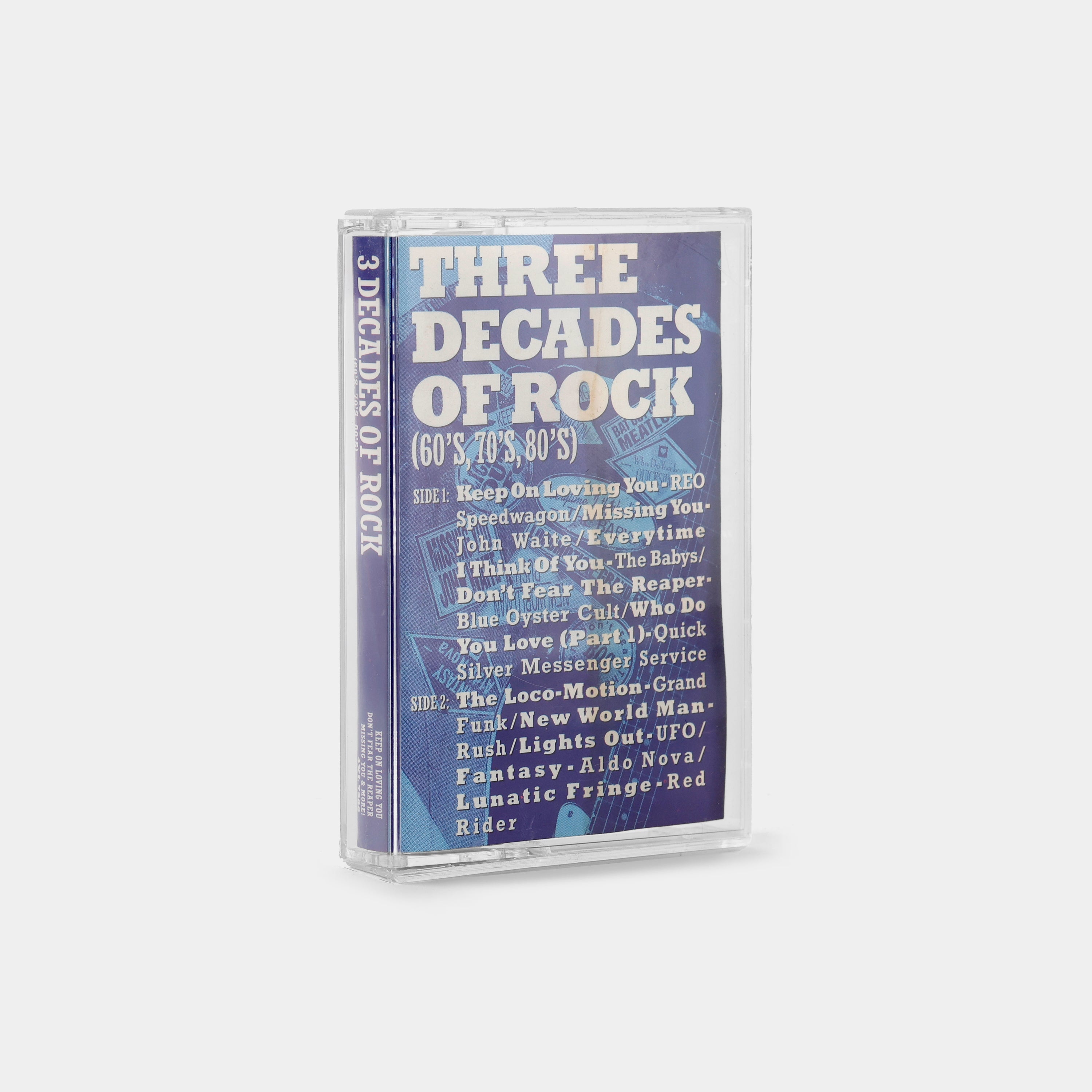 Three Decades of Rock (60'S, 70'S, 80'S) Cassette Tape