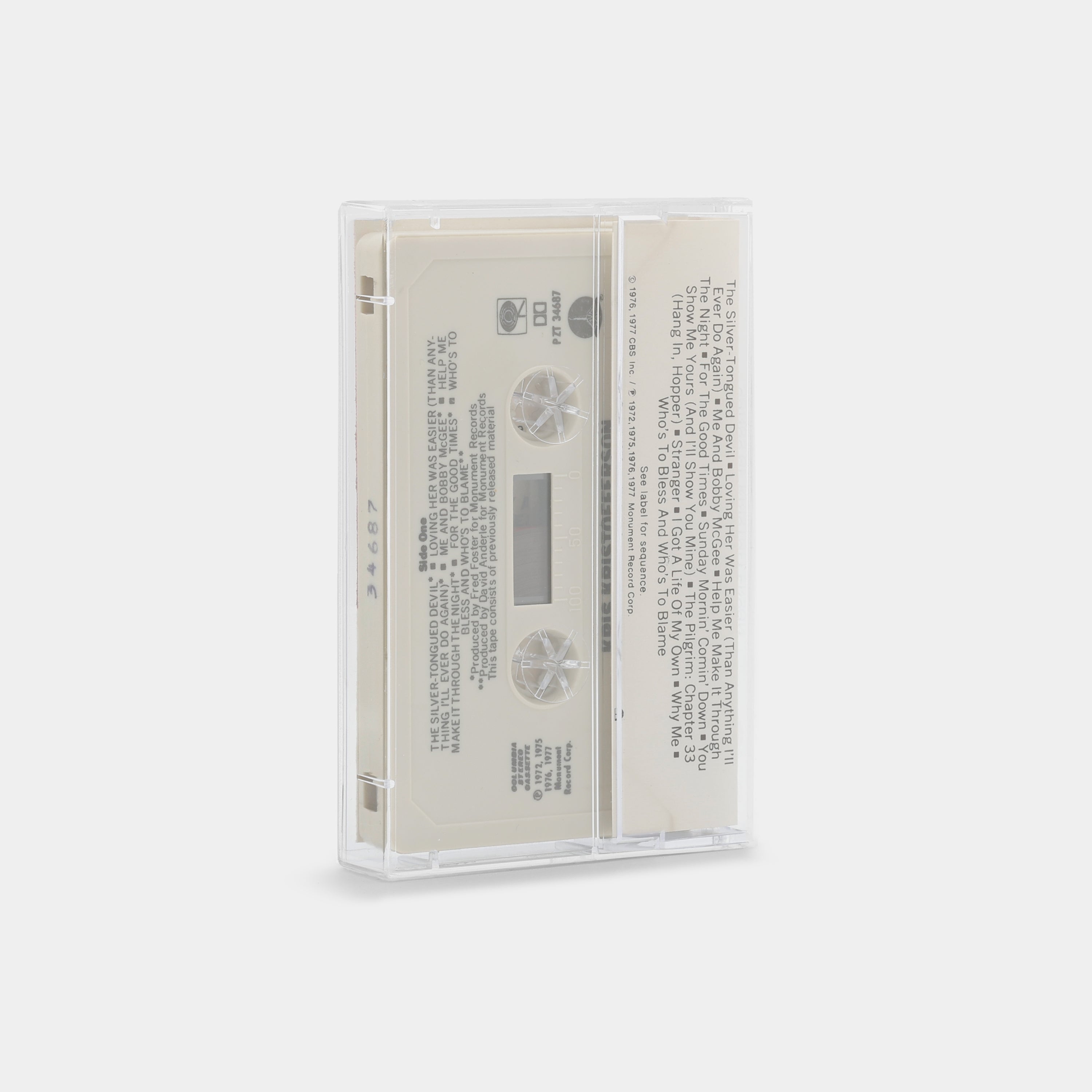 Kris Kristofferson - Songs Of Kristofferson Cassette Tape