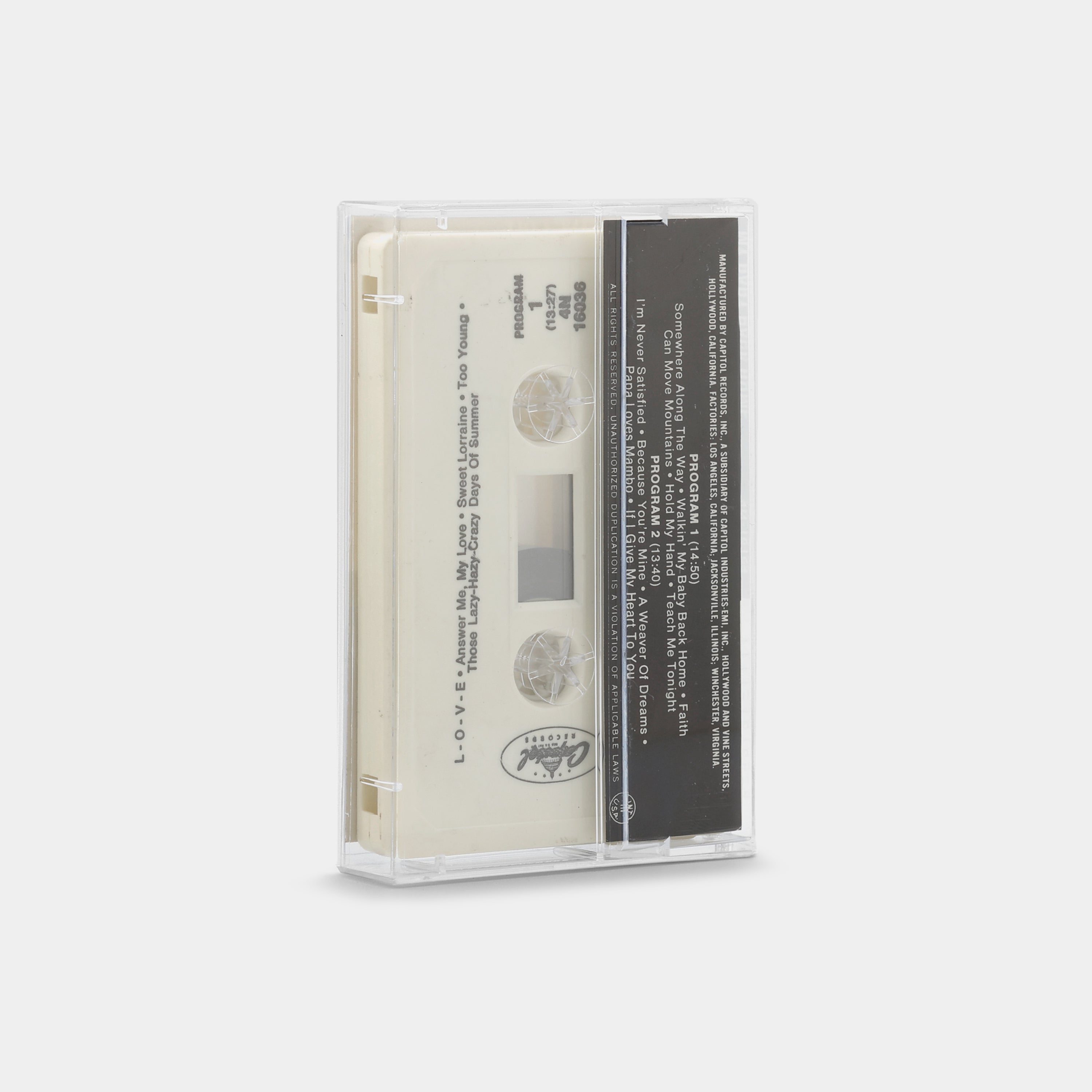 Nat King Cole - Walkin' My Baby Back Home Cassette Tape