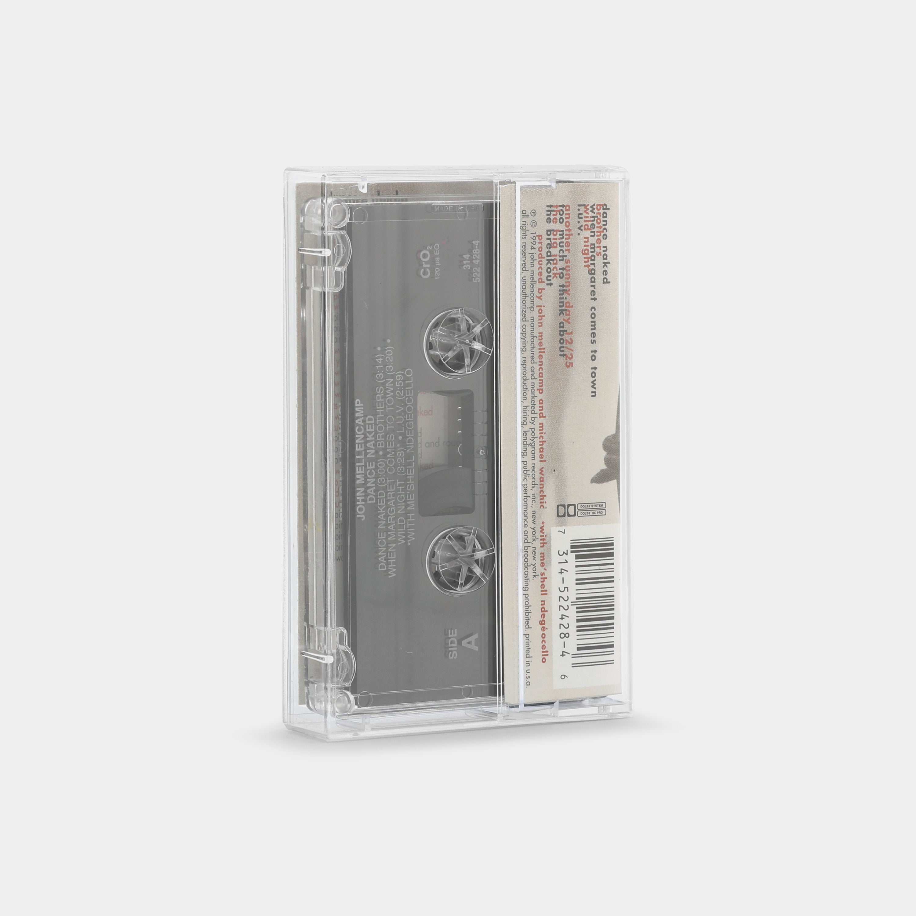 John Mellencamp - Dance Naked Cassette Tape