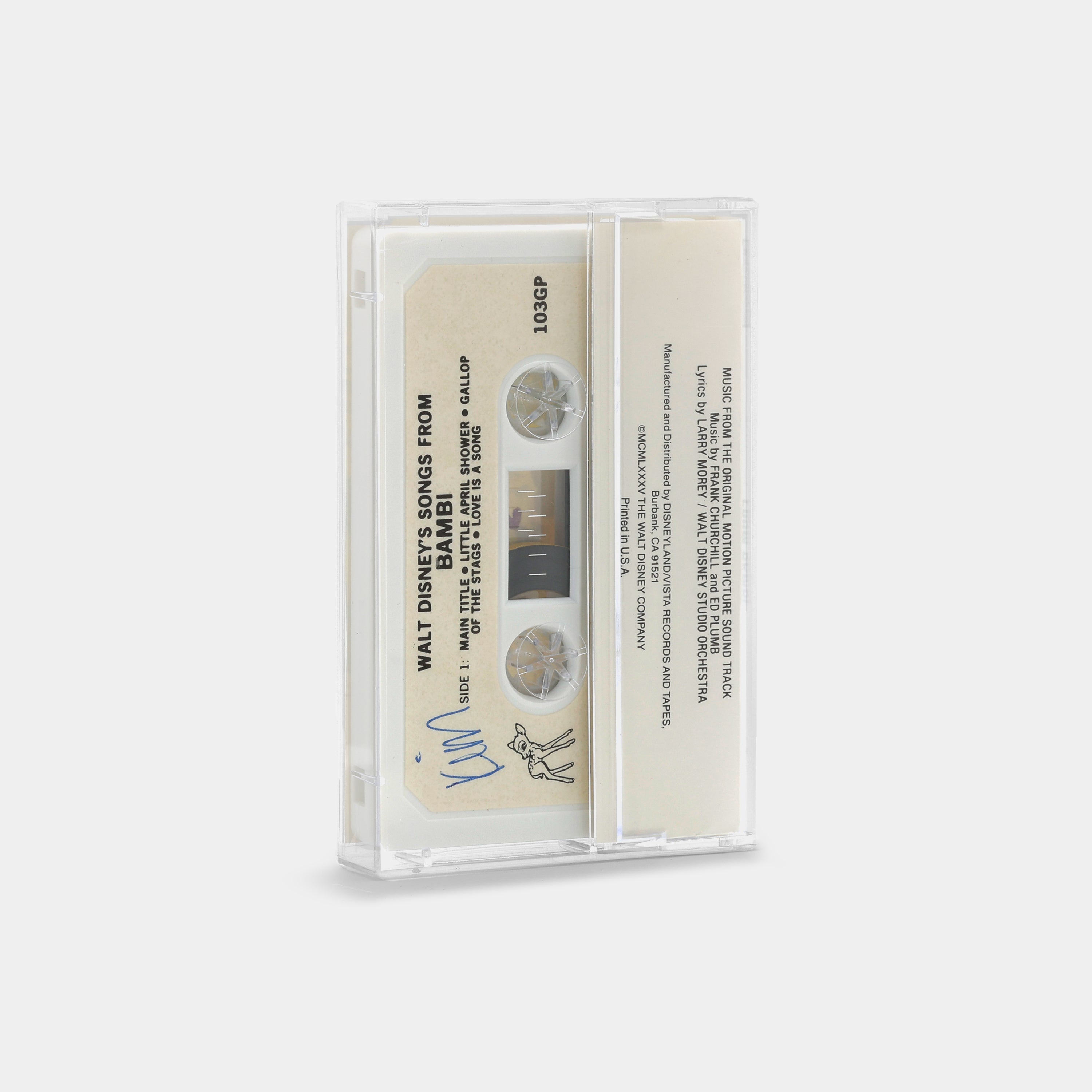 Walt Disney's Songs From Bambi Cassette Tape