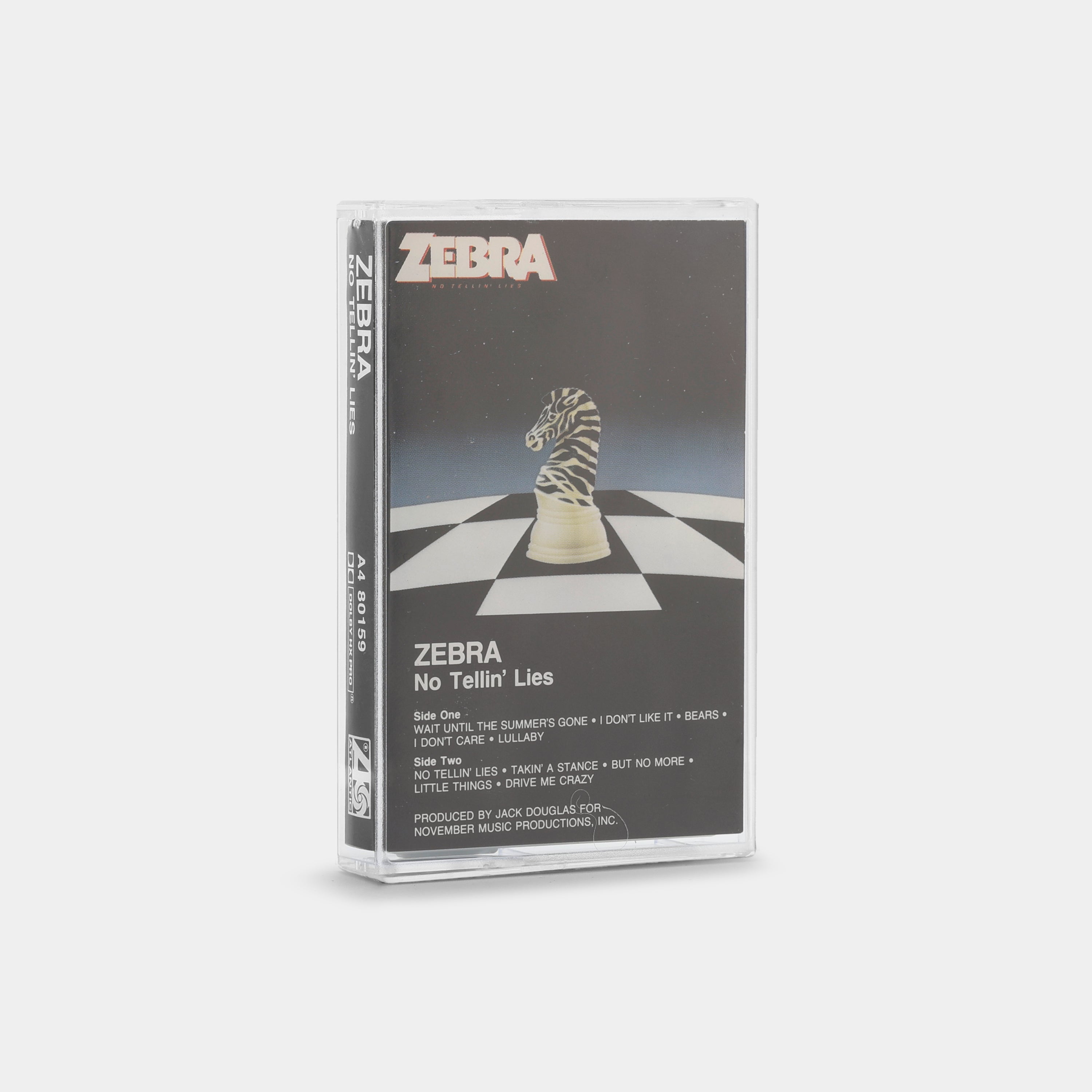 Zebra - No Tellin' Lies Cassette Tape