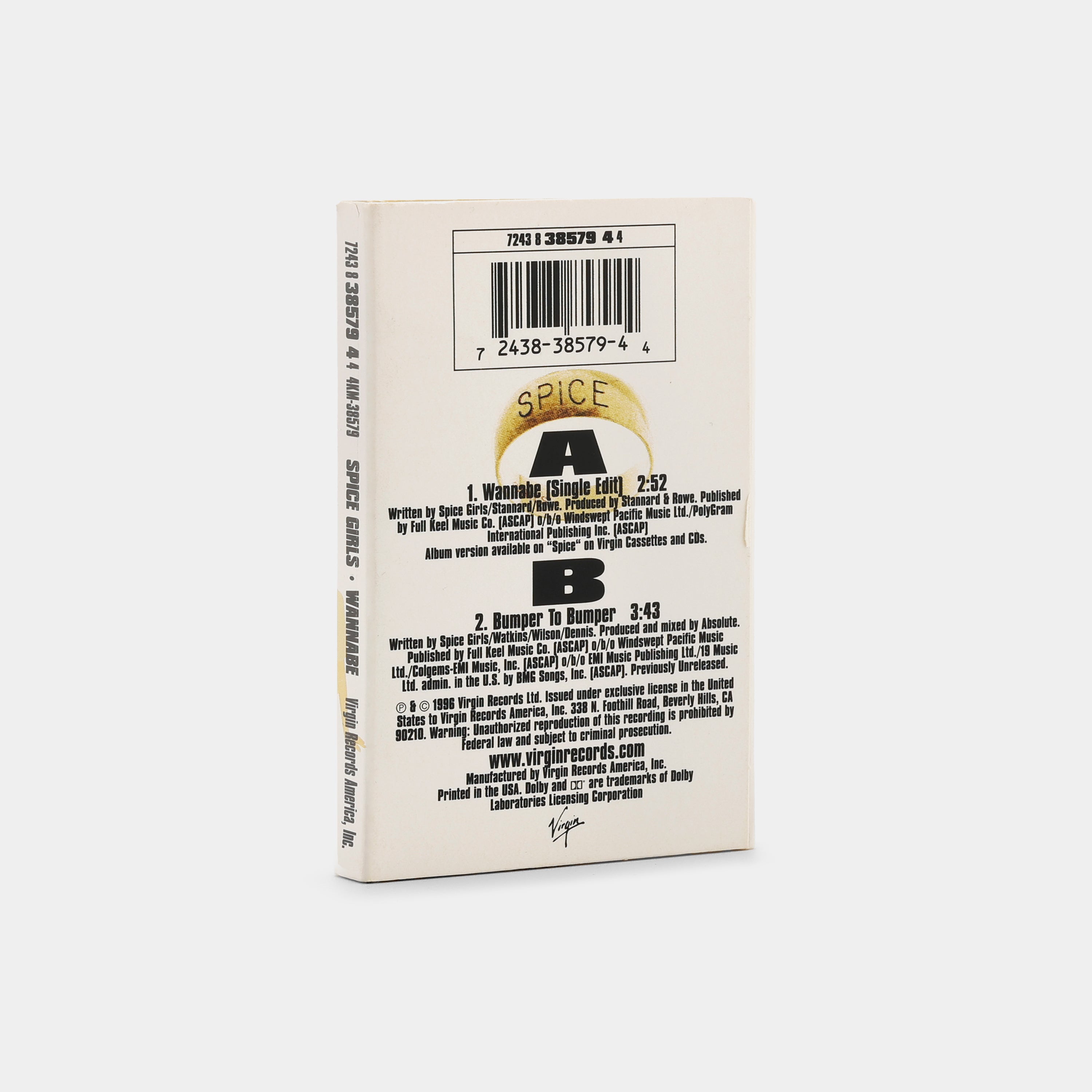 Spice Girls - Wannabe Cassette Tape Single