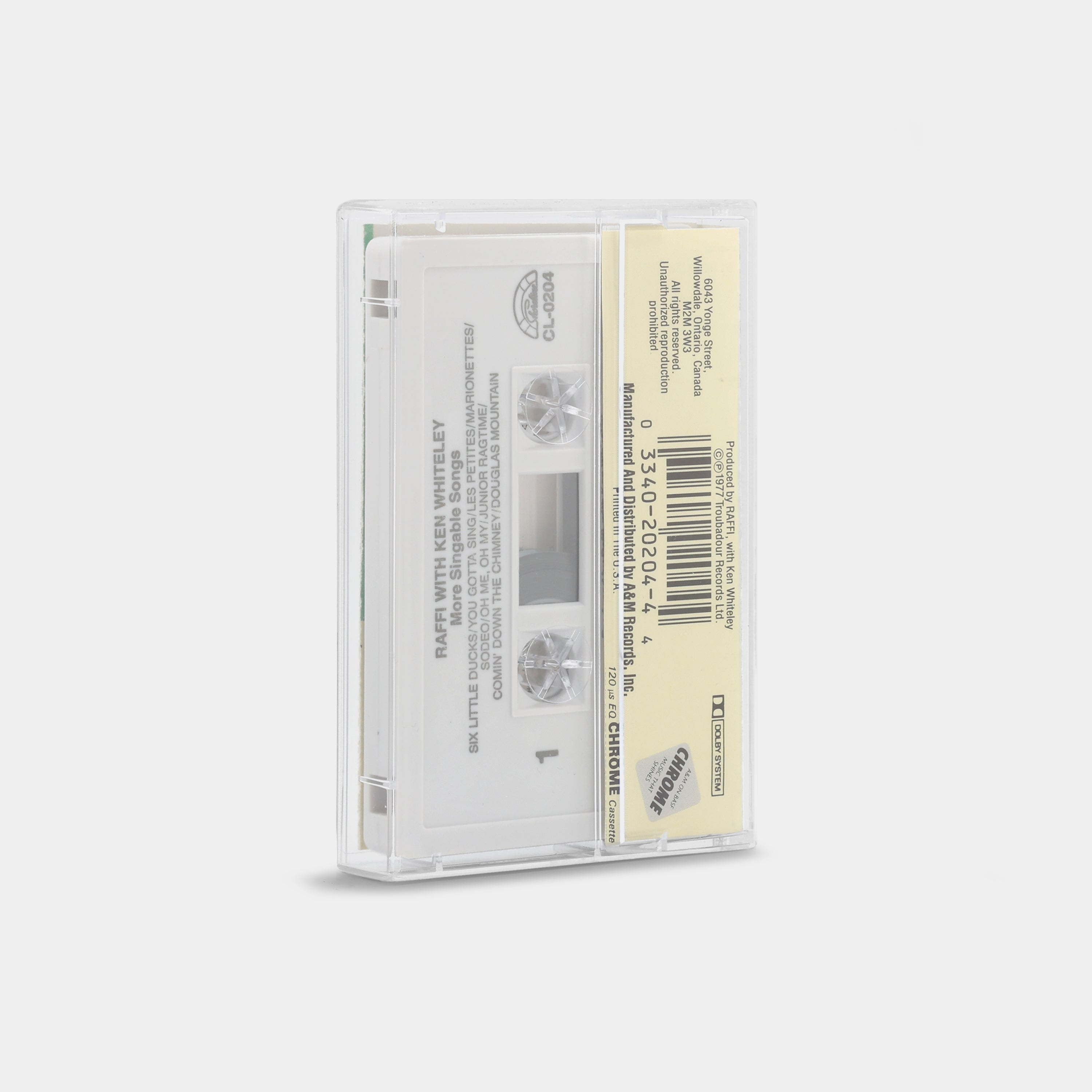 Raffi - More Singable Songs Cassette Tape