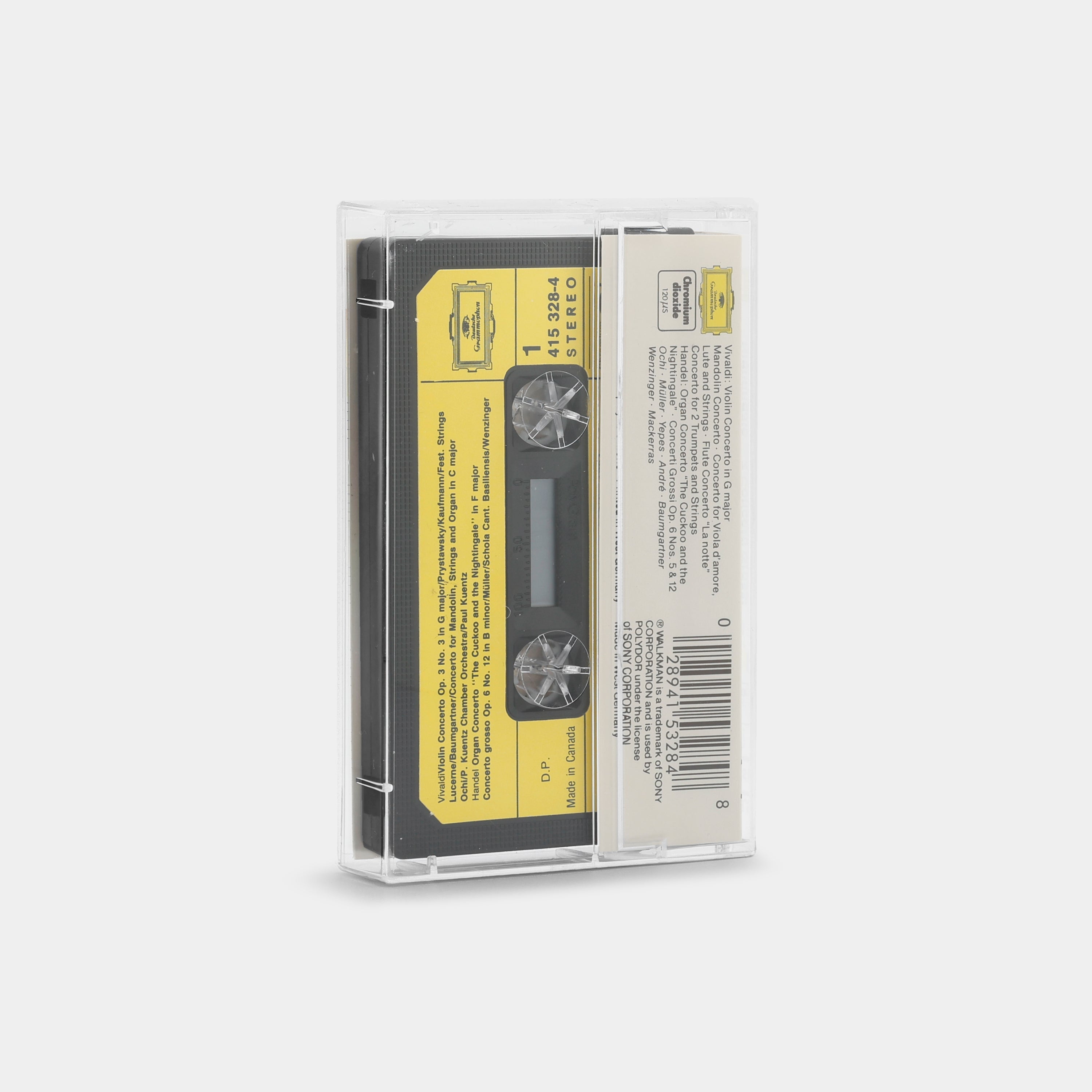 Vivaldi / Handel - La Notte, Mandolin Concerto, Trumpet Concert, "The Cuckoo And The Nightingale", 2 Concerti Grossi Cassette Tape