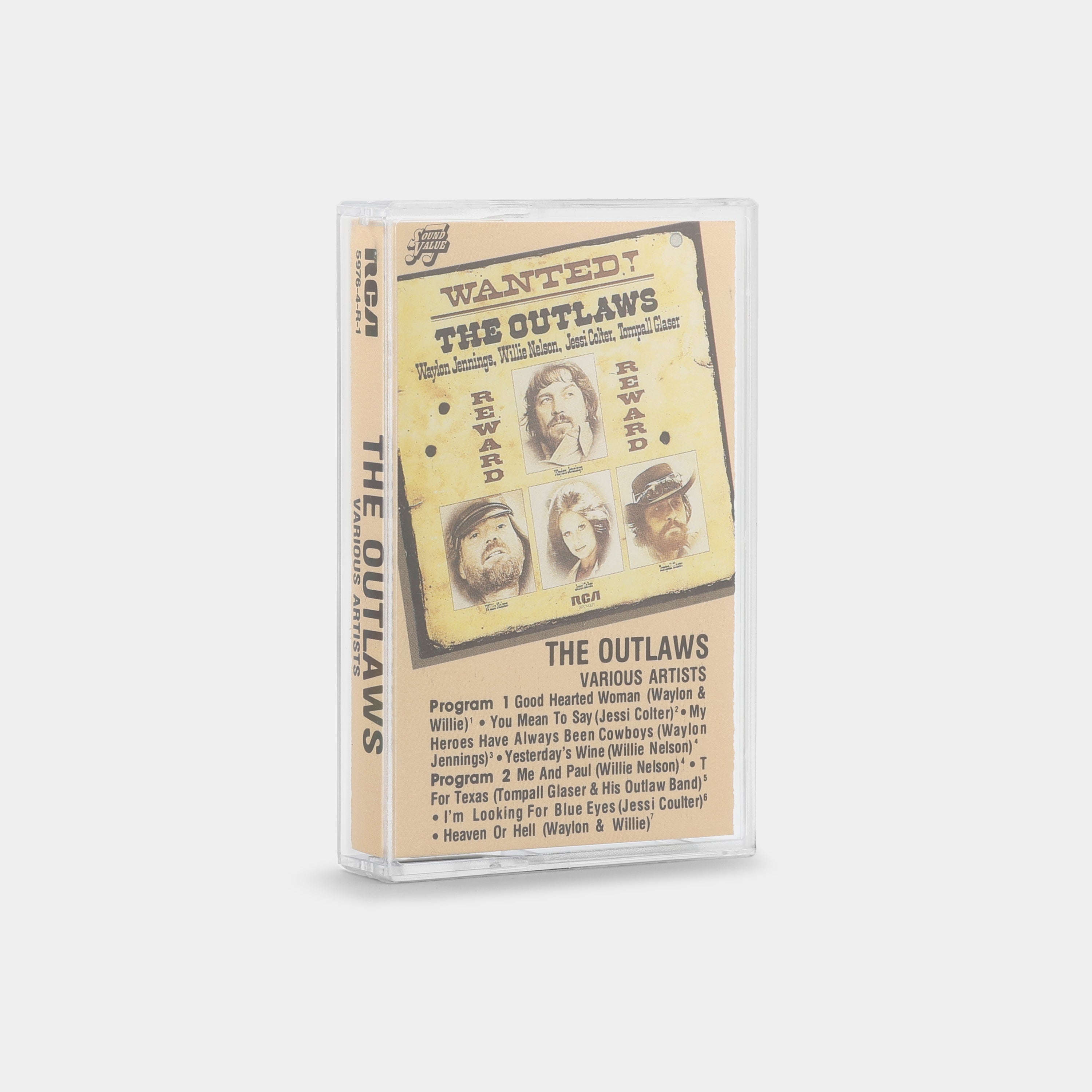Waylon Jennings, Willie Nelson, Jessi Colter, Tompall Glaser - Wanted! The Outlaws Cassette Tape