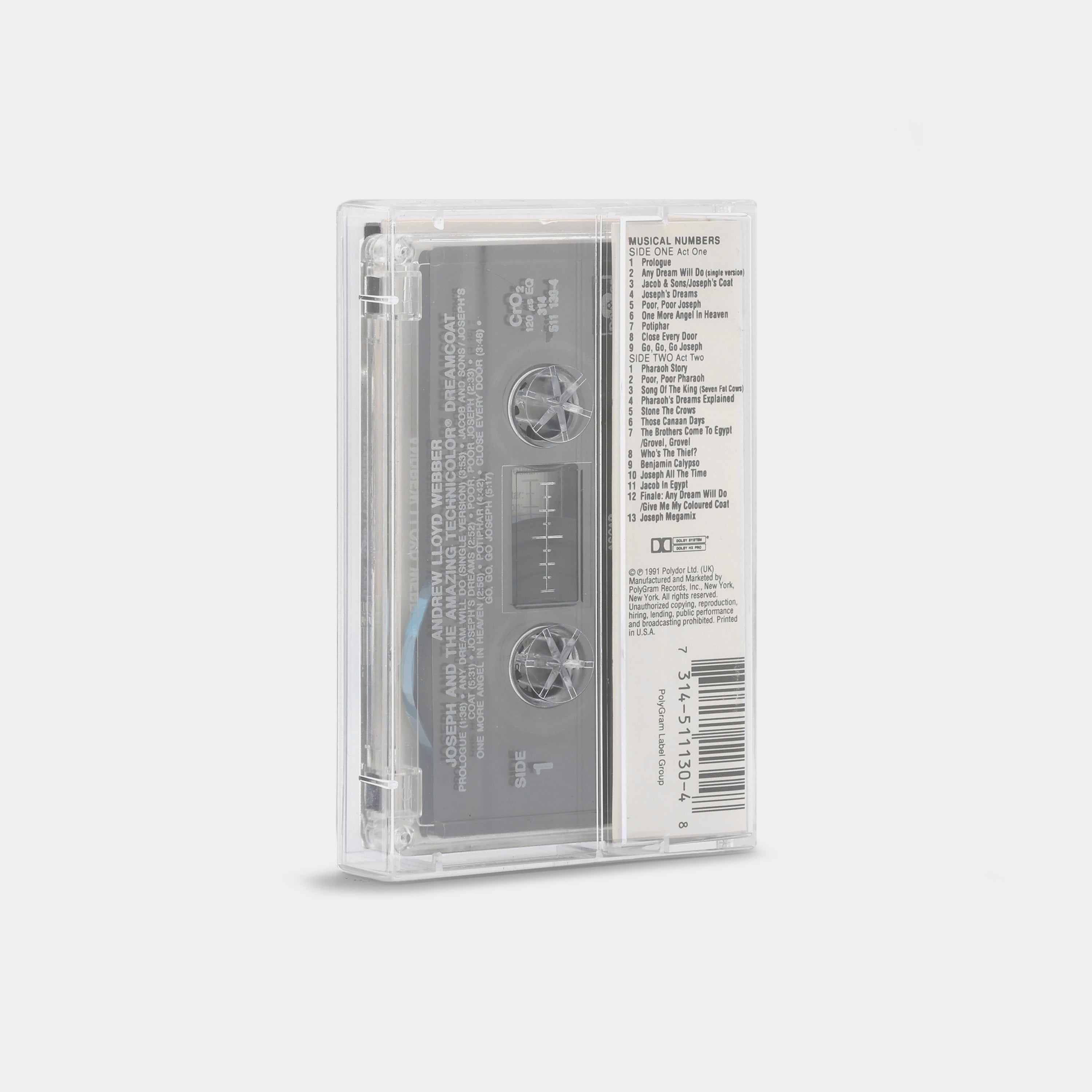 Andrew Lloyd Webber's New Production Of: Joseph And The Amazing Technicolor Dreamcoat Cassette Tape