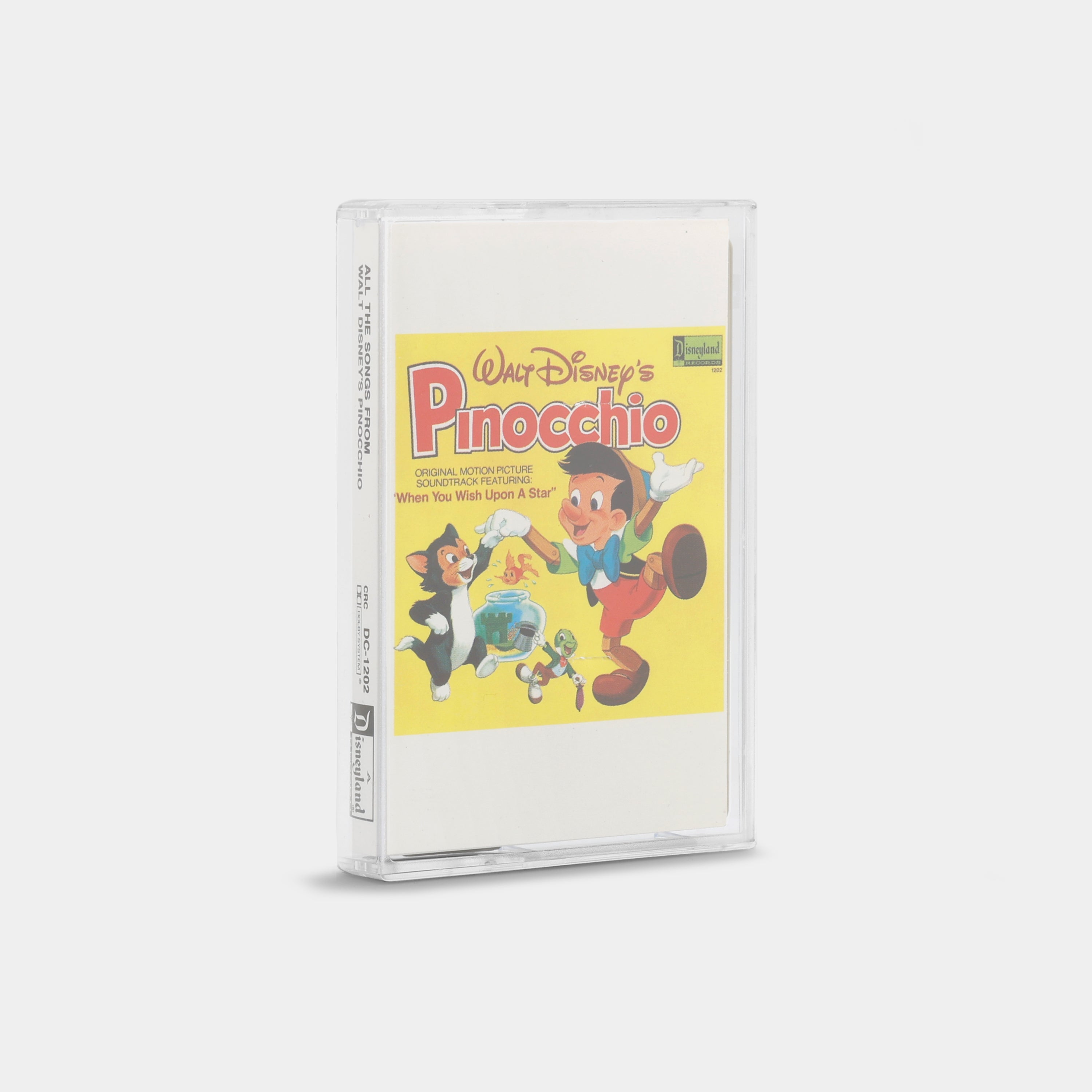 All The Songs From Walt Disney's Pinocchio Cassette Tape
