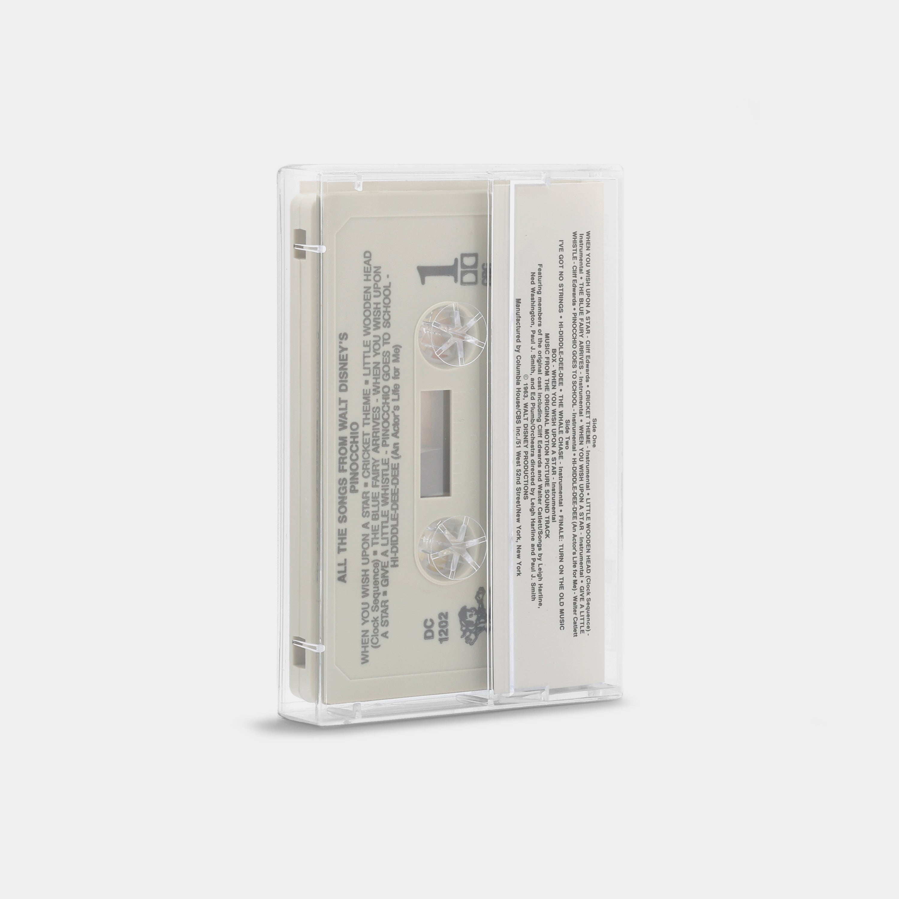 All The Songs From Walt Disney's Pinocchio Cassette Tape