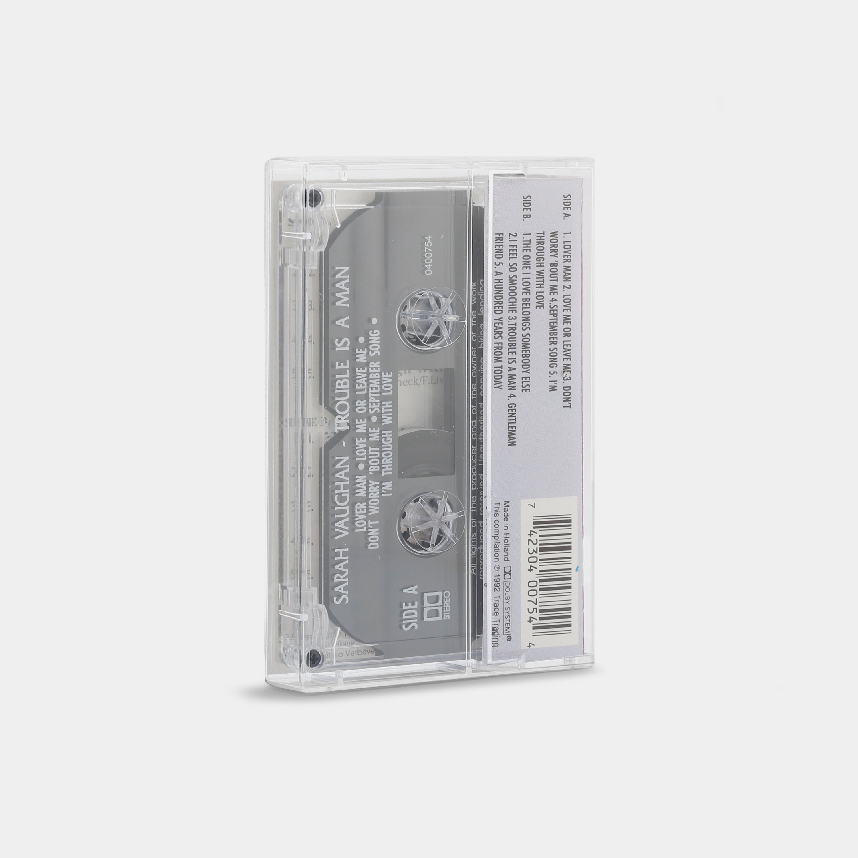 Sarah Vaughan - Trouble Is A Man Cassette Tape