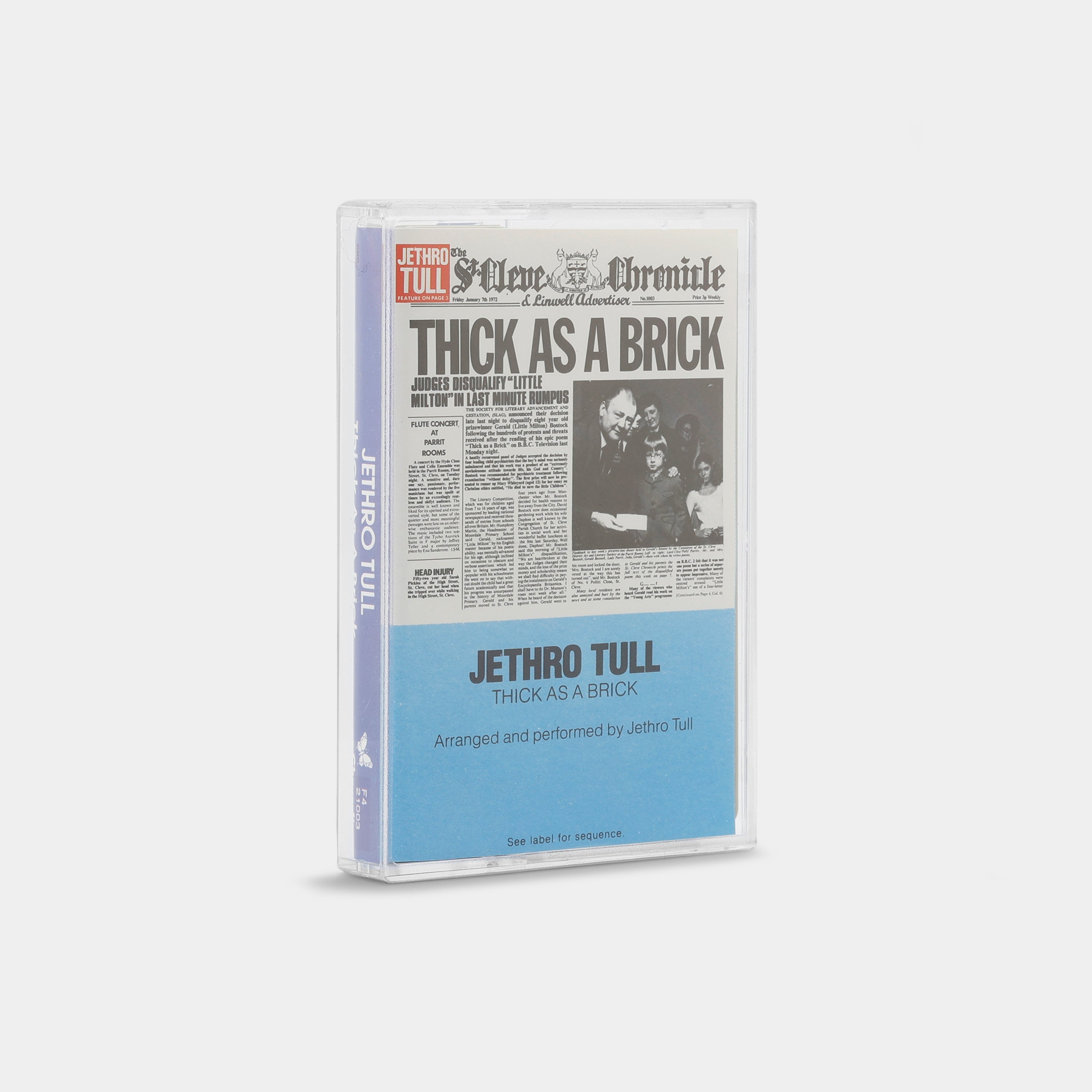 Jethro Tull - Thick As A Brick Cassette Tape