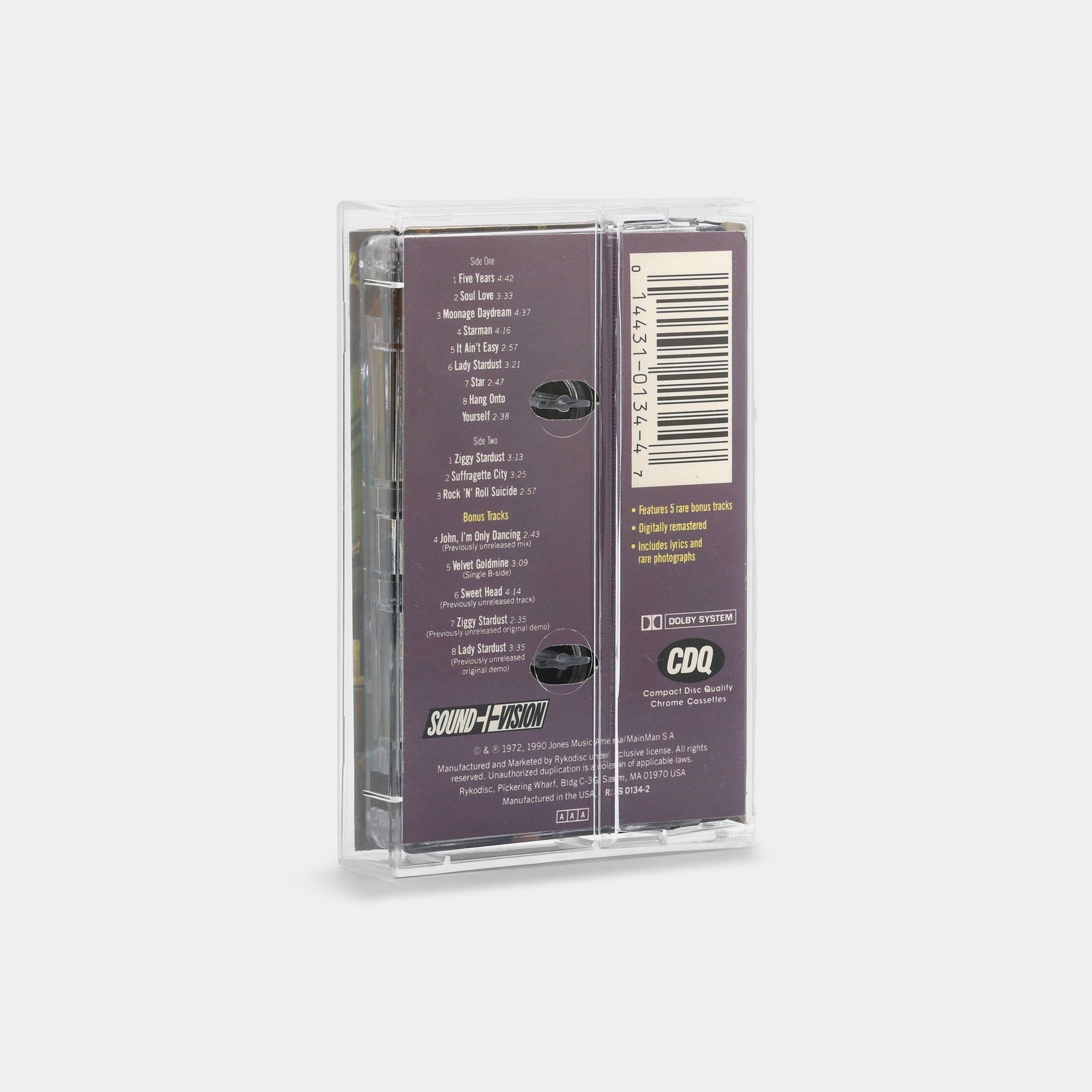 David Bowie - The Rise And Fall Of Ziggy Stardust And The Spiders From Mars Cassette Tape