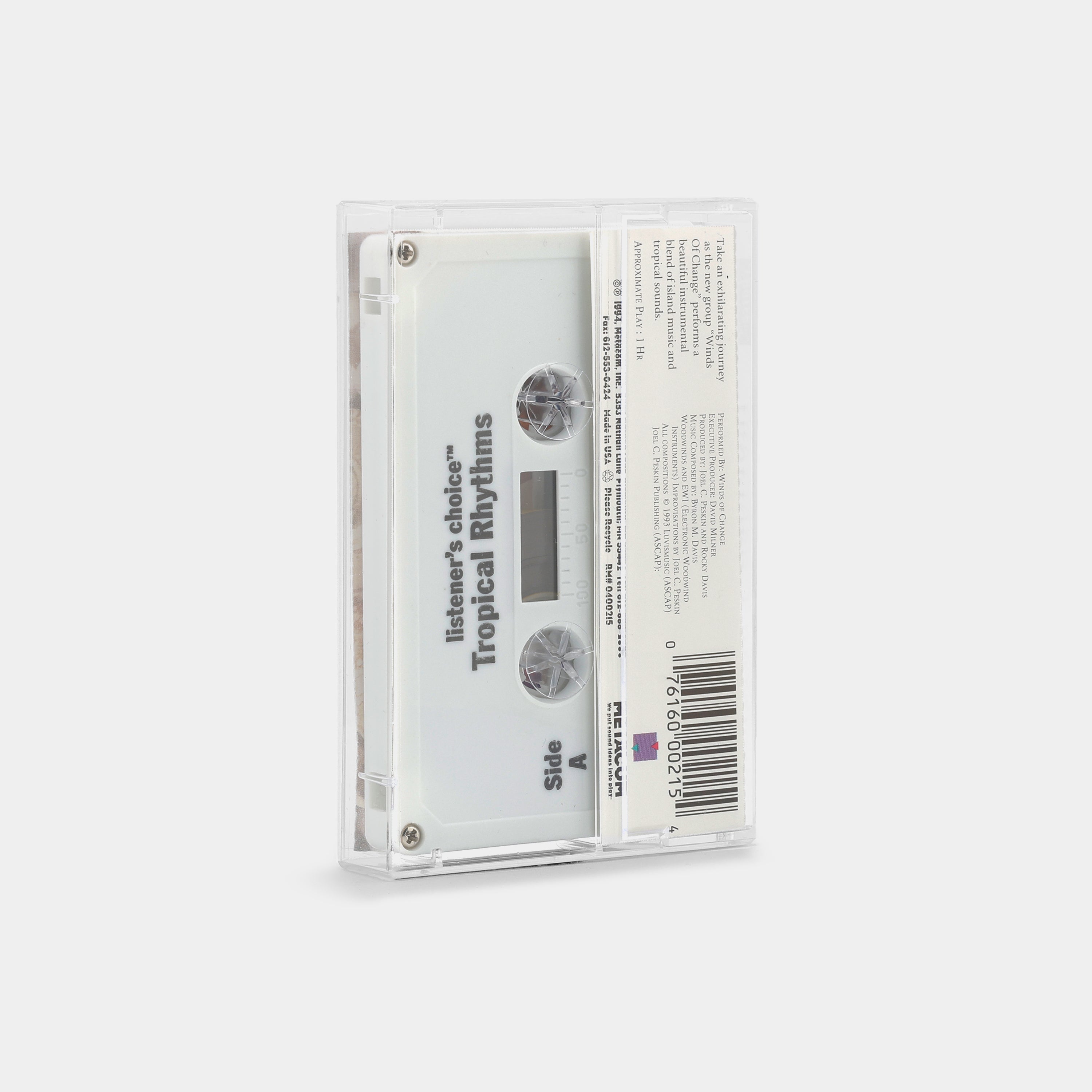 Winds Of Change: Tropical Rhythms – A Wonderful Blend Of Music And The Sounds Of Nature Cassette Tape