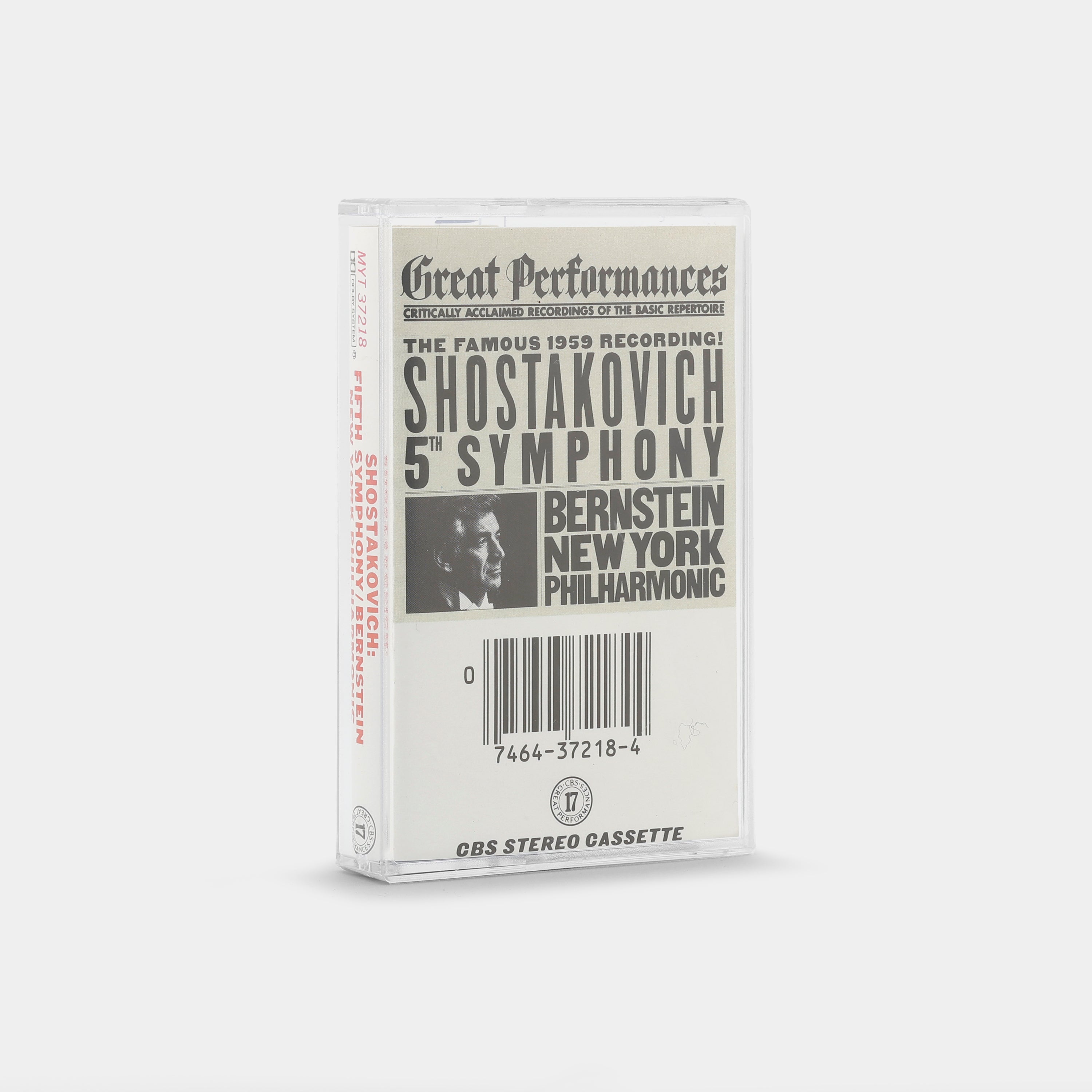 Dmitri Shostakovich / Leonard Bernstein / New York Philharmonic - Shostakovich: 5th Symphony Cassette Tape