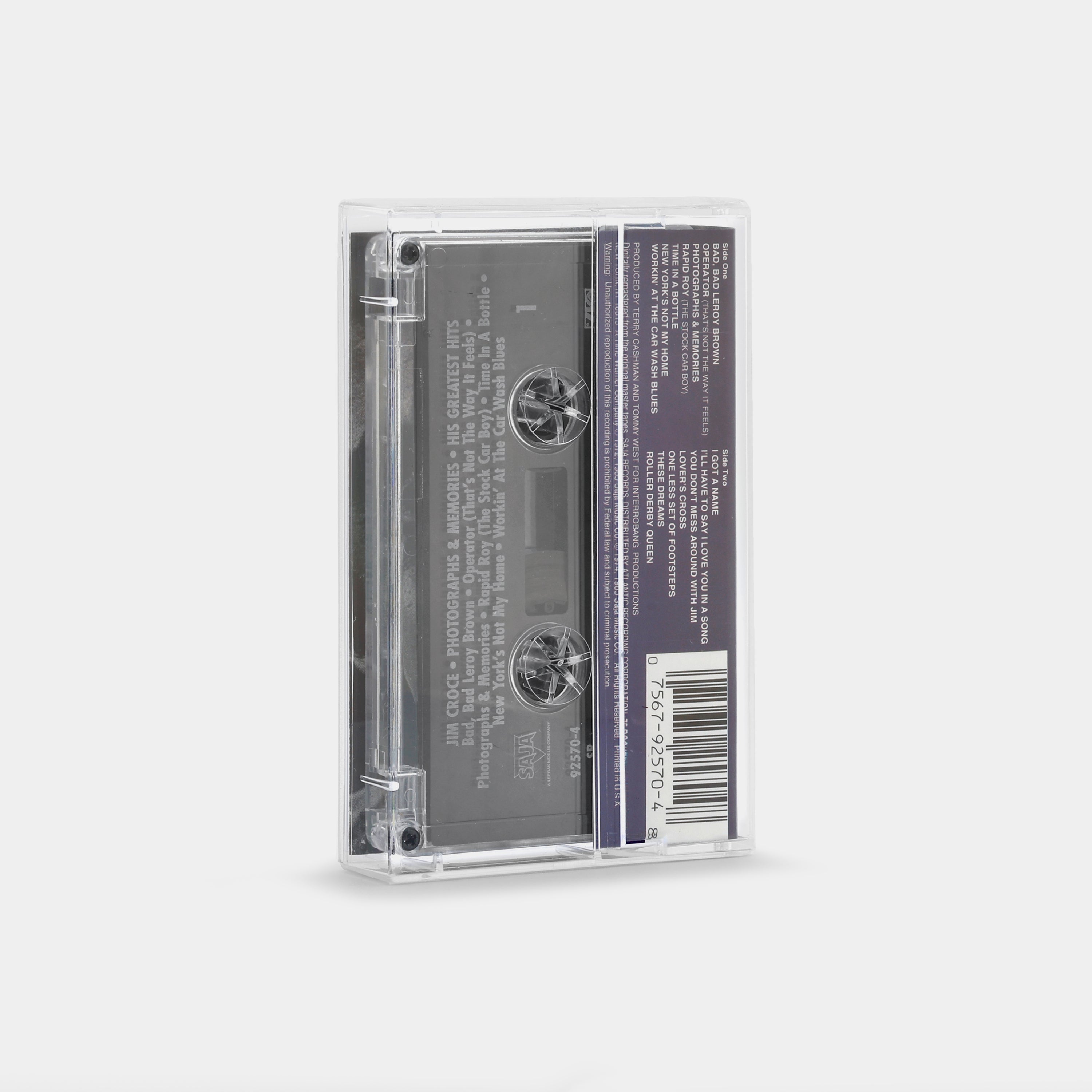Jim Croce - Photographs and Memories His Greatest Hits Cassette Tape