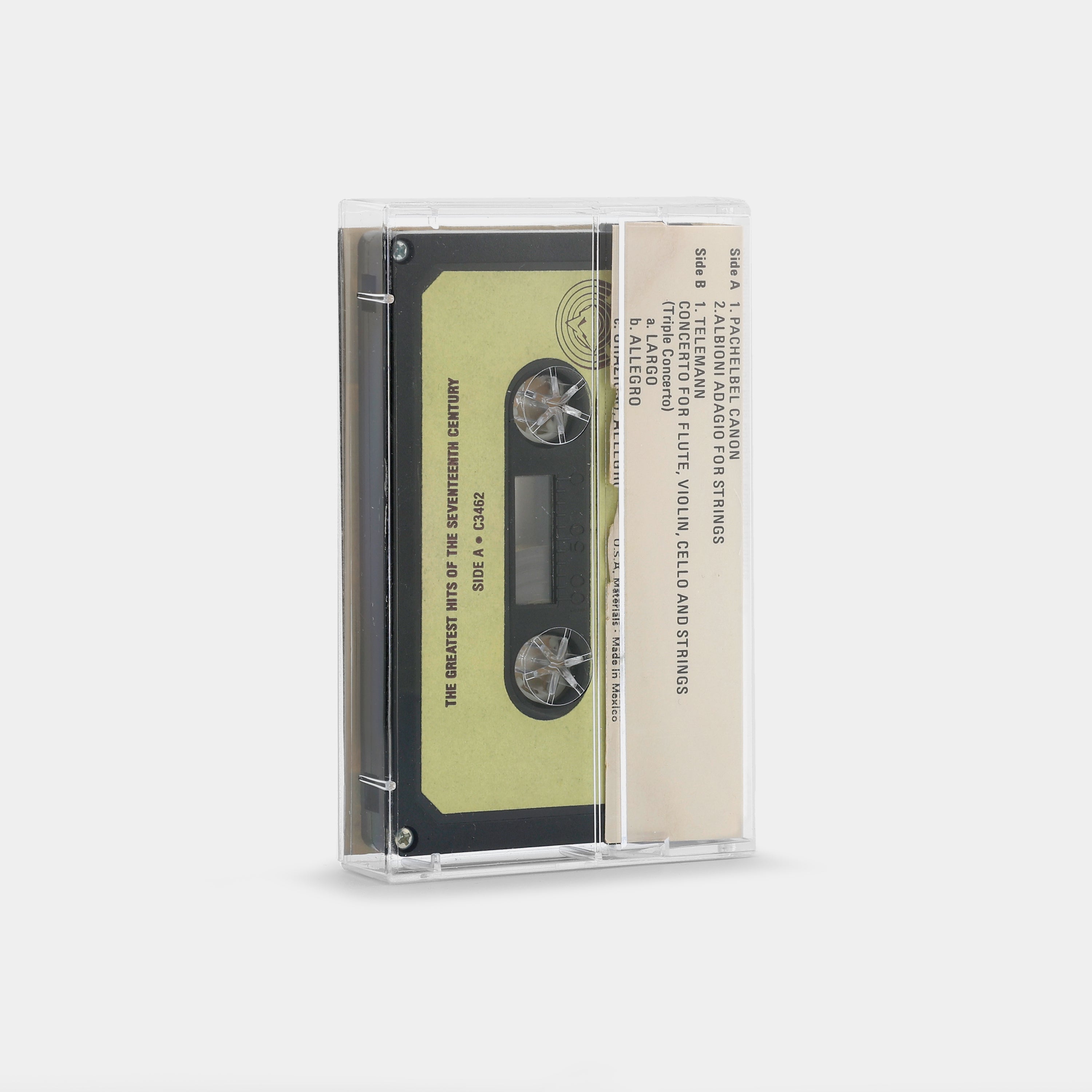 Collegium Musicum De Paris - The Greatest Hits Of The Seventeenth Century Cassette Tape