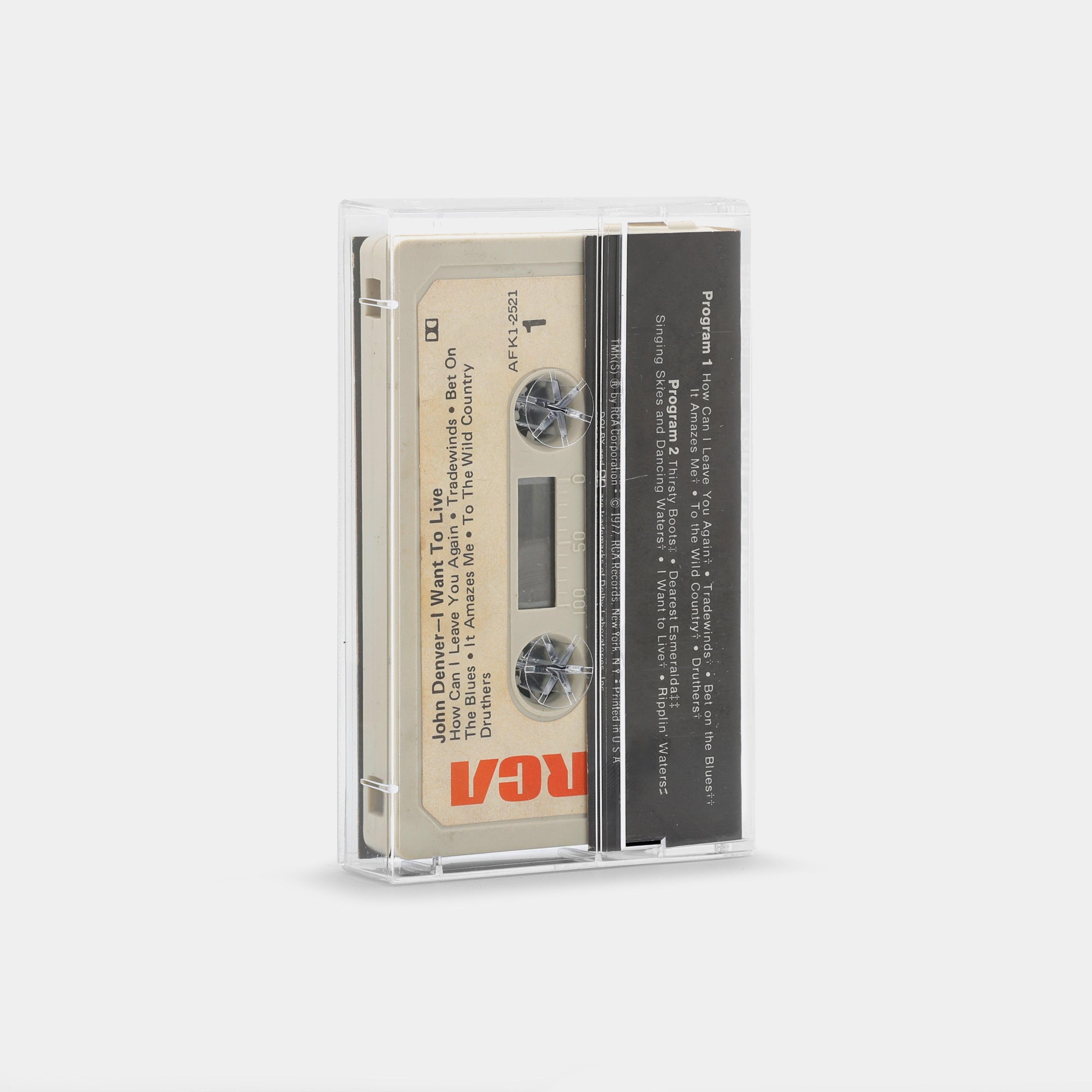 John Denver - I Want To Live Cassette Tape