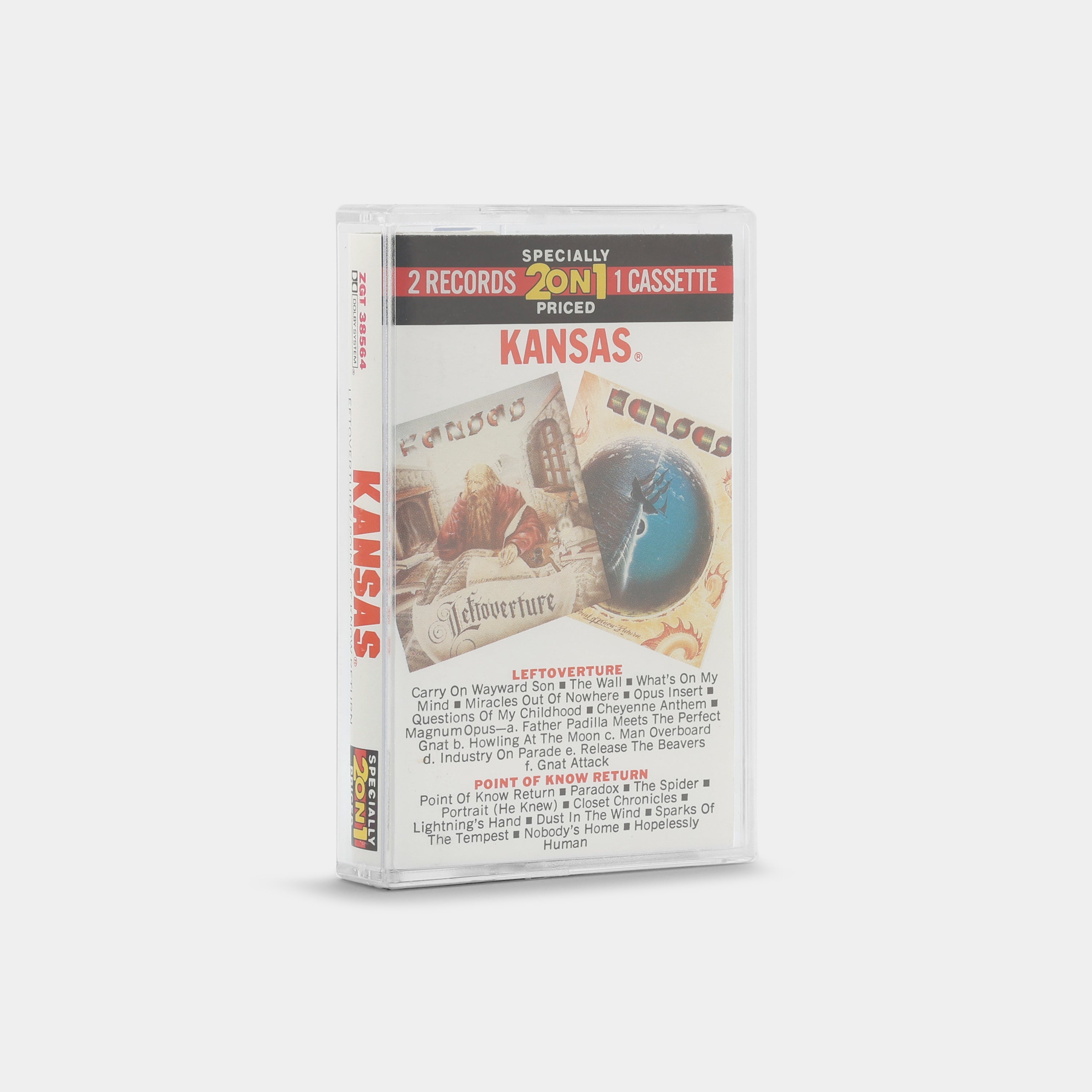 Kansas - Point Of Know Return + Leftoverture Cassette Tape
