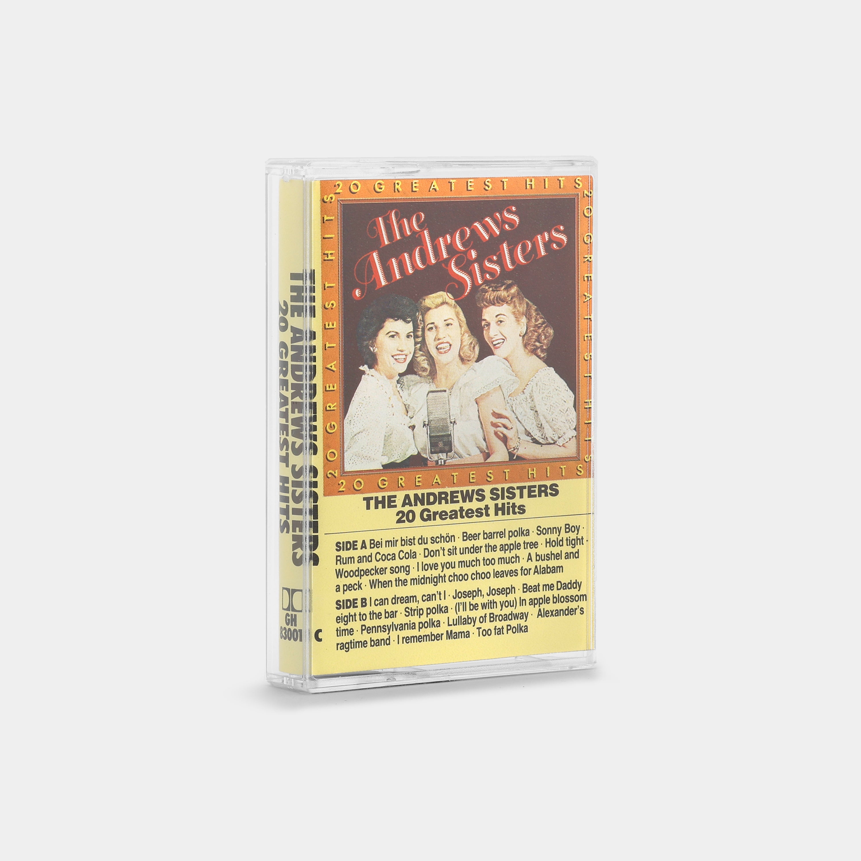 The Andrews Sisters - 20 Greatest Hits Cassette Tape