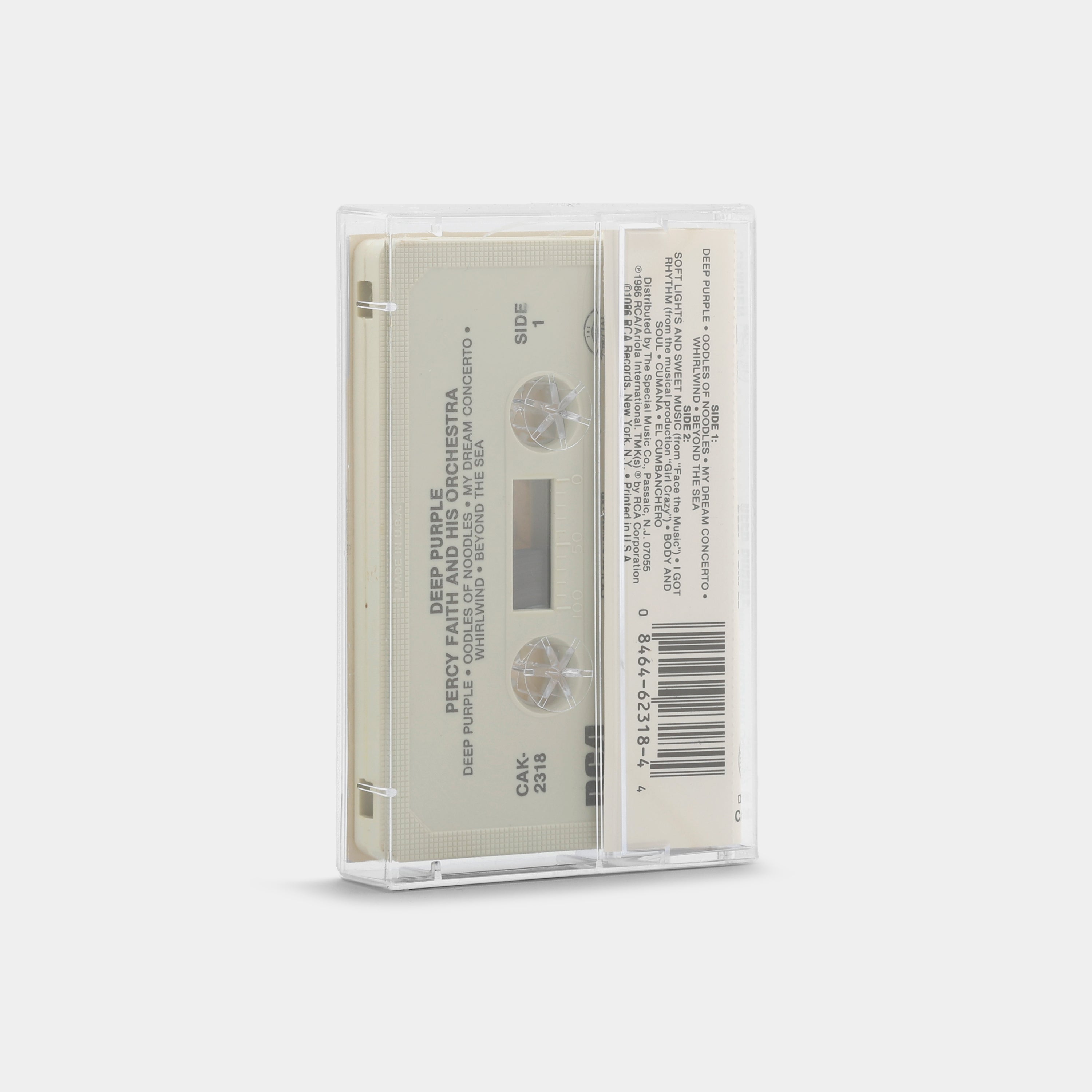 Percy Faith And His Orchestra - Deep Purple Cassette Tape