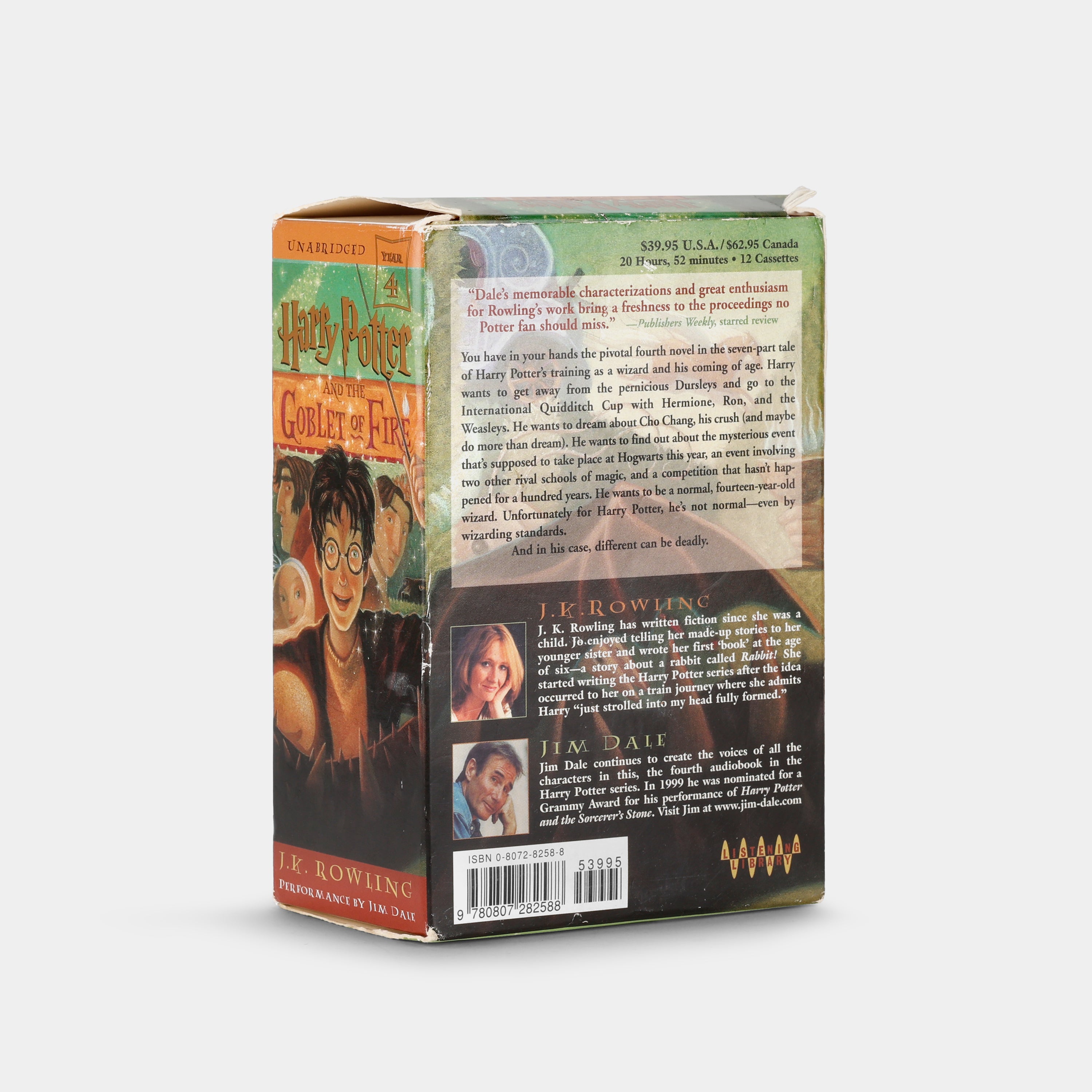 Harry Potter and the Goblet of Fire Audiobook Cassette Tape Set