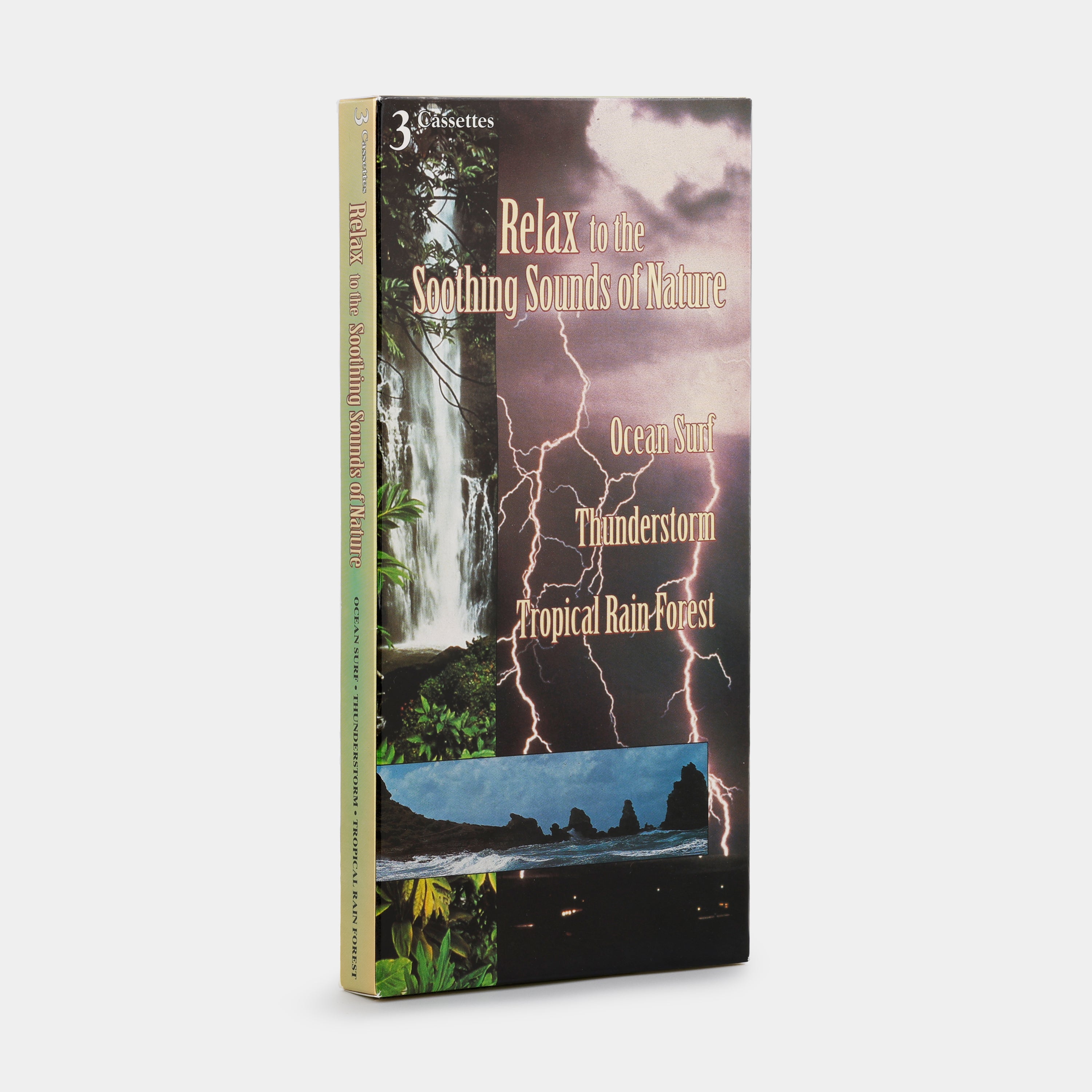 Sounds of Nature: Ocean Surf, Thunderstorm, Tropical Rain Forest Cassette Tape Set