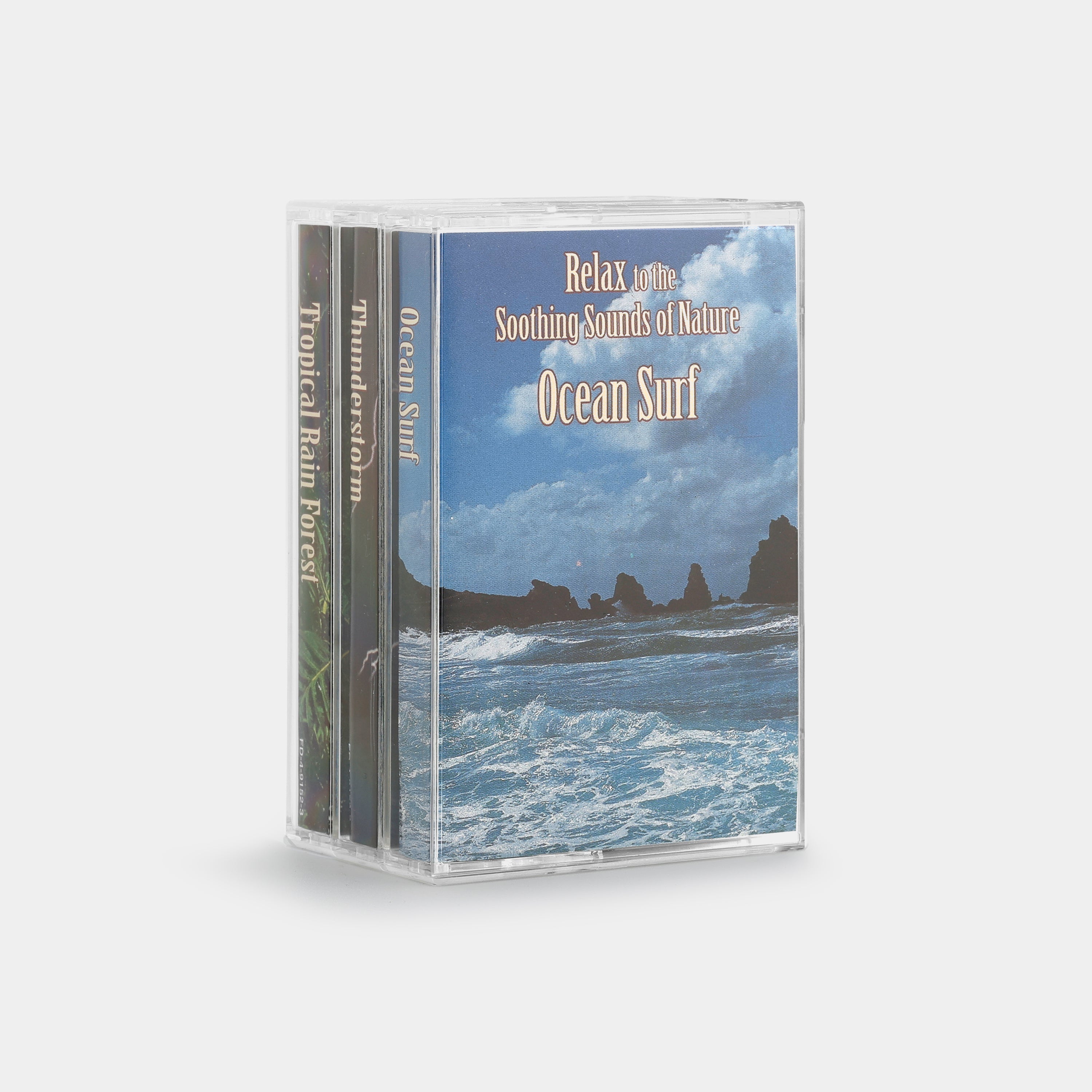 Sounds of Nature: Ocean Surf, Thunderstorm, Tropical Rain Forest Cassette Tape Set