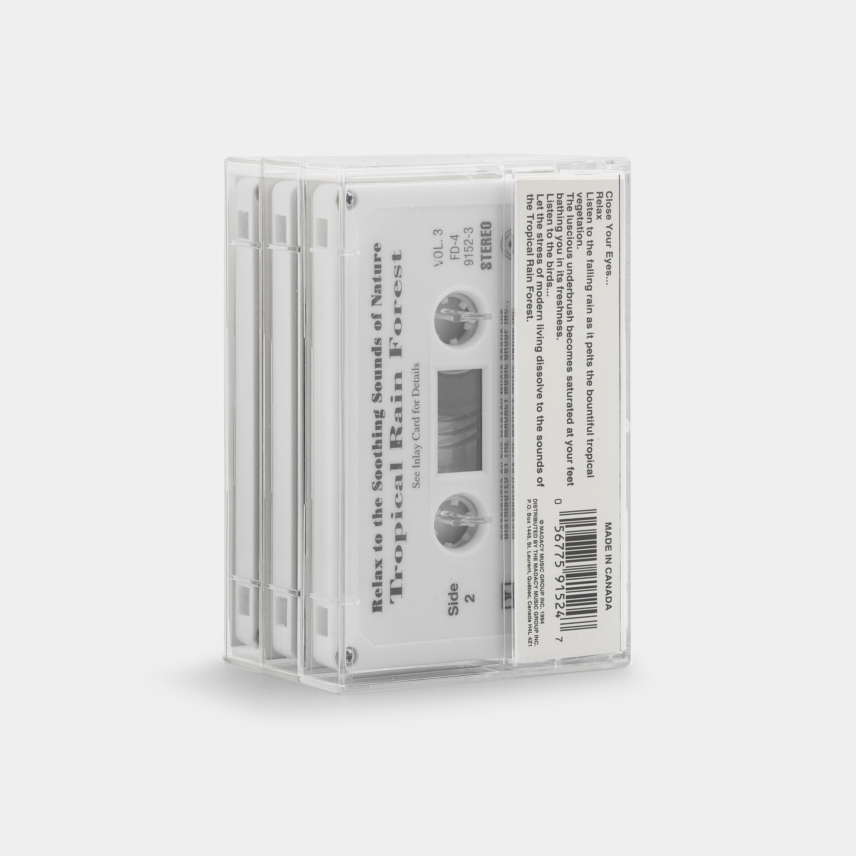 Sounds of Nature: Ocean Surf, Thunderstorm, Tropical Rain Forest Cassette Tape Set