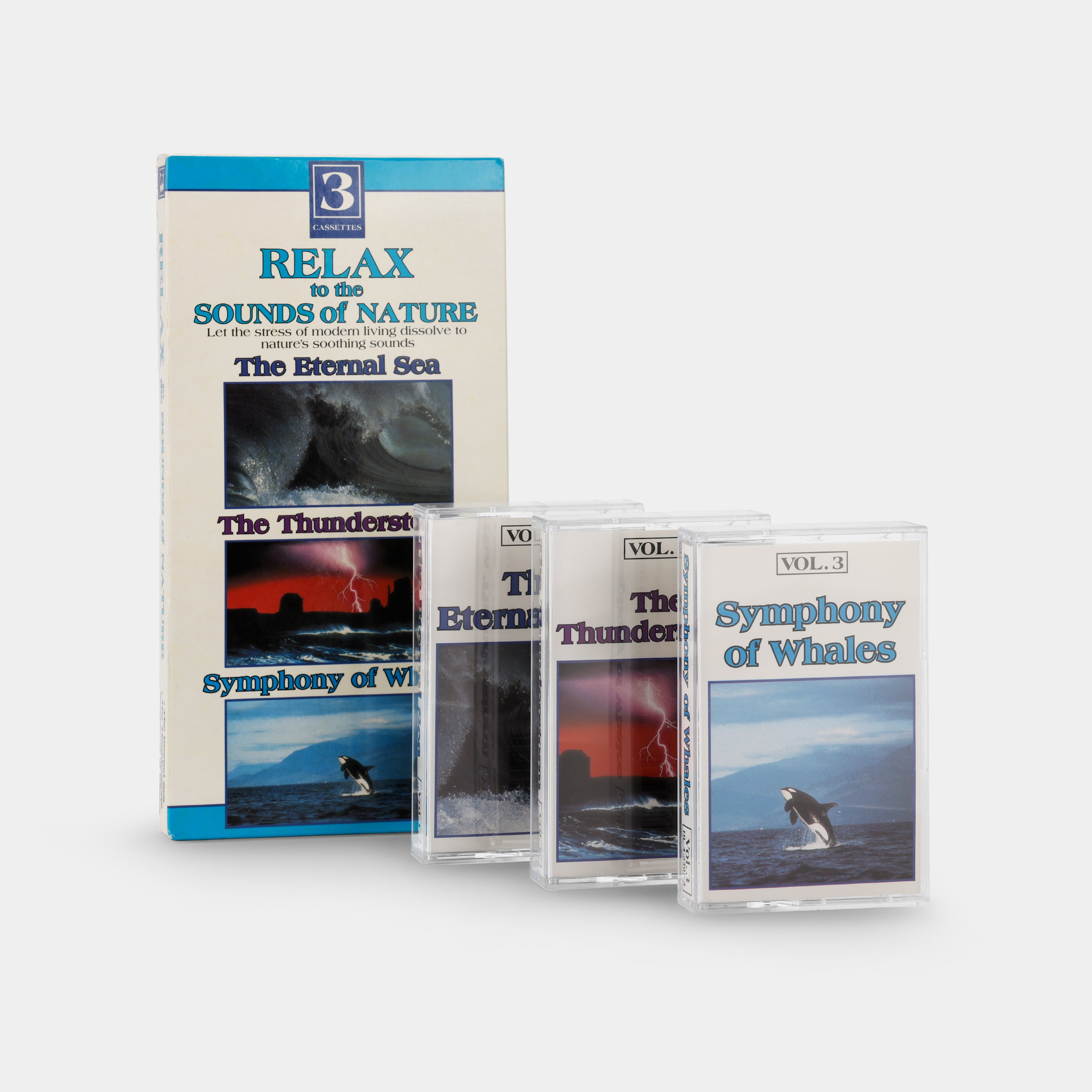 Sounds of Nature: The Eternal Sea, The Thunderstorm, Symphony of Whales Cassette Tape Set