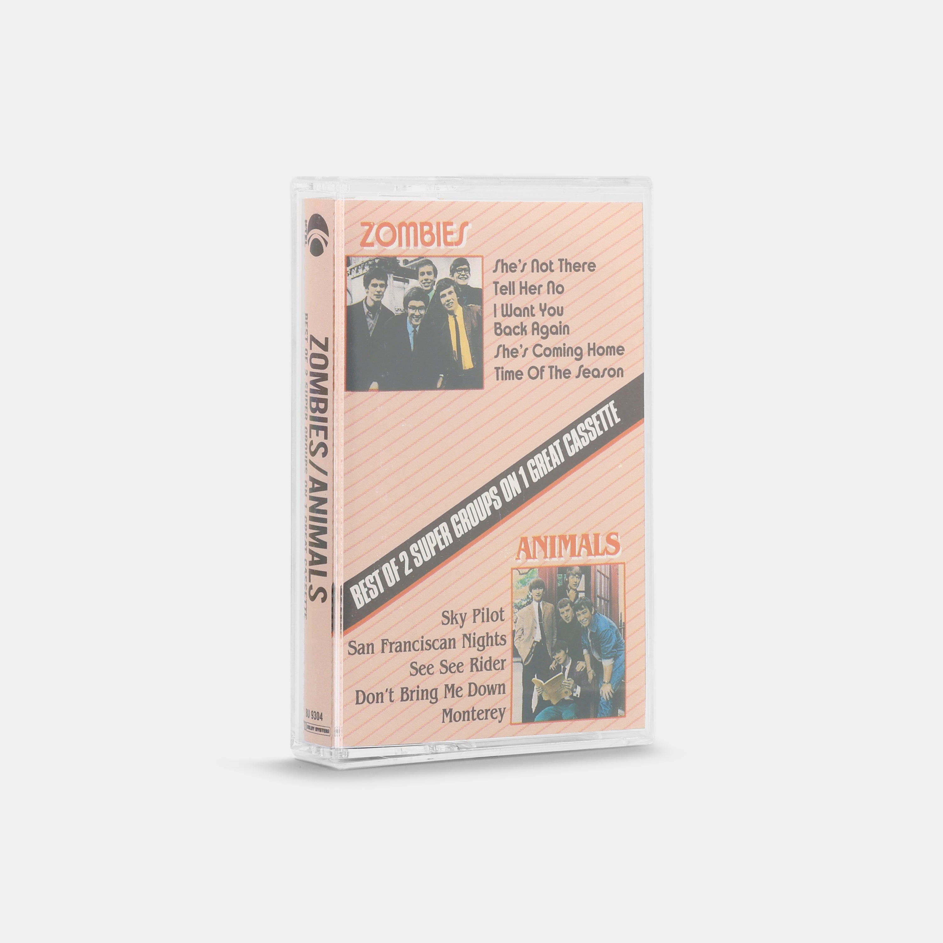 Zombies / Animals - Best Of 2 Super Groups Cassette Tape