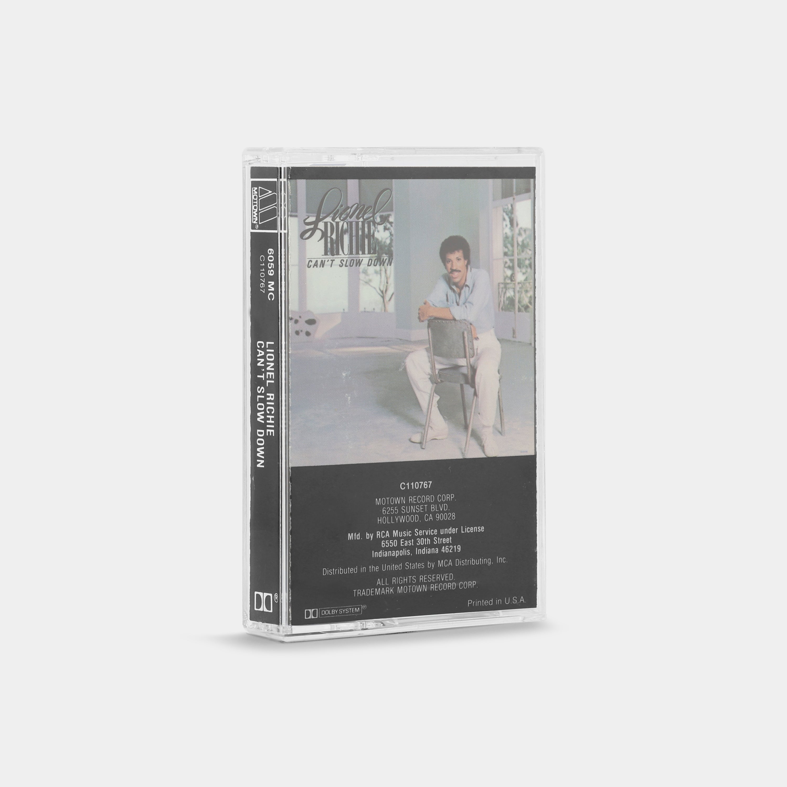 Lionel Richie - Can't Slow Down Cassette Tape