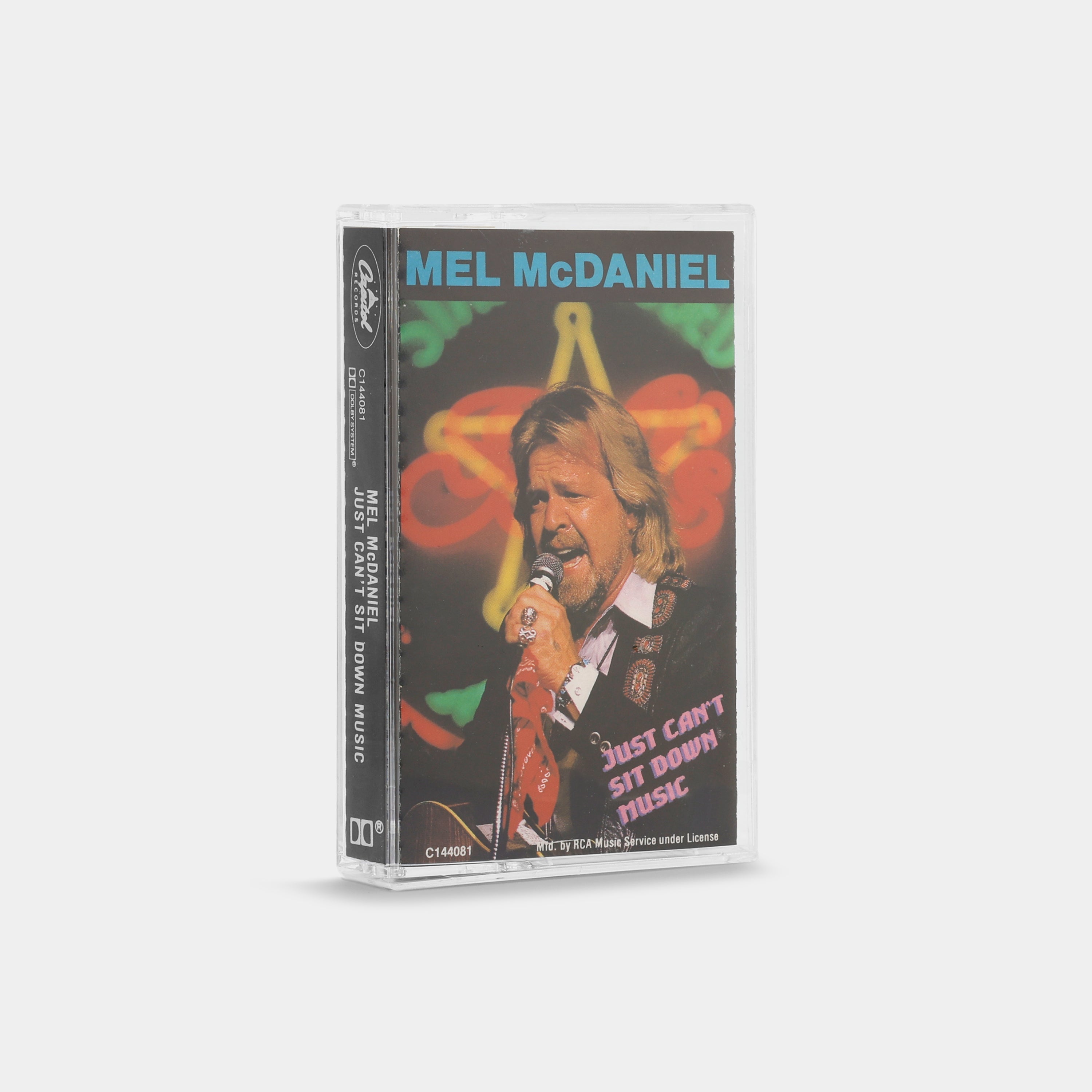 Mel McDaniel - Just Can't Sit Down Music Cassette Tape
