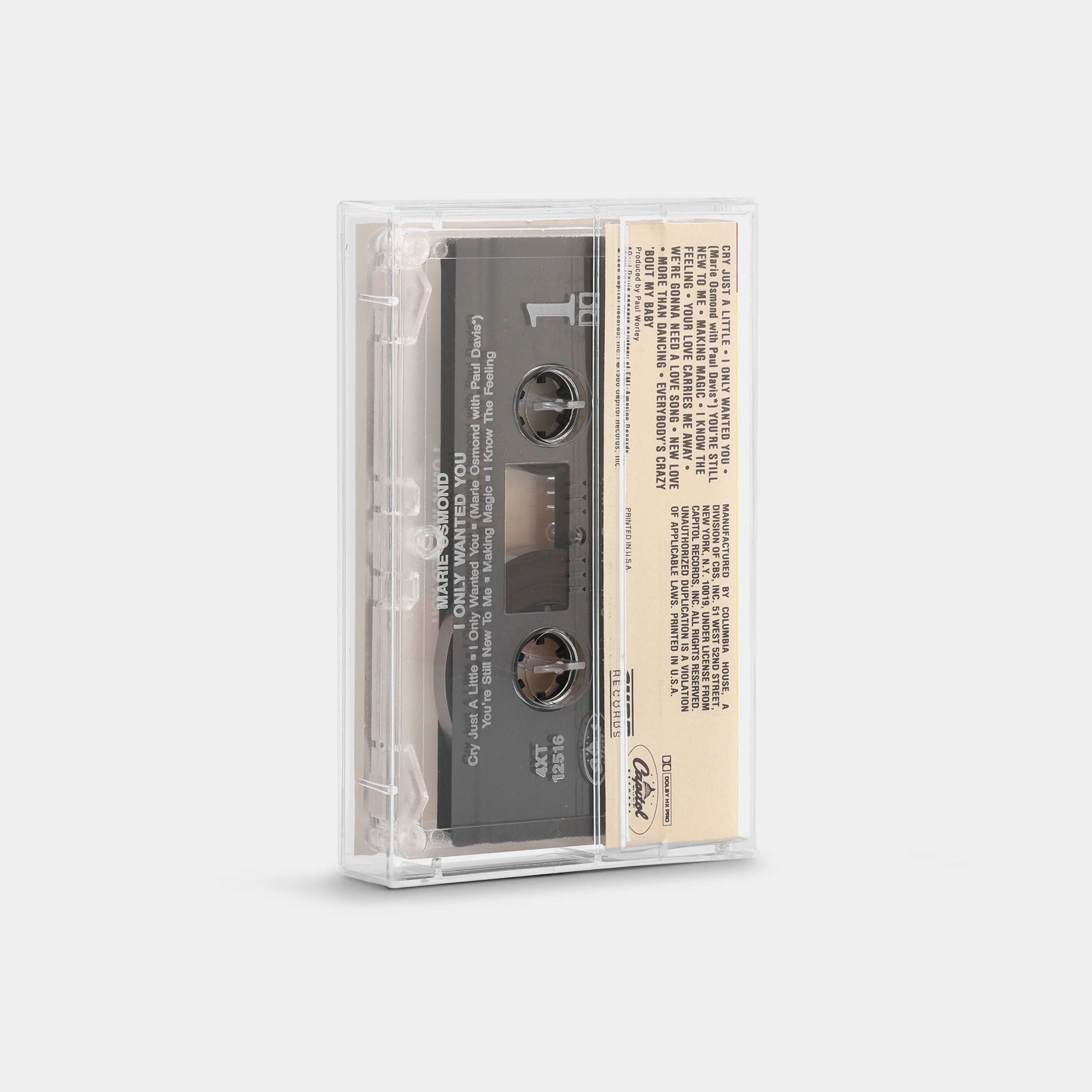 Marie Osmond - I Only Wanted You Cassette Tape