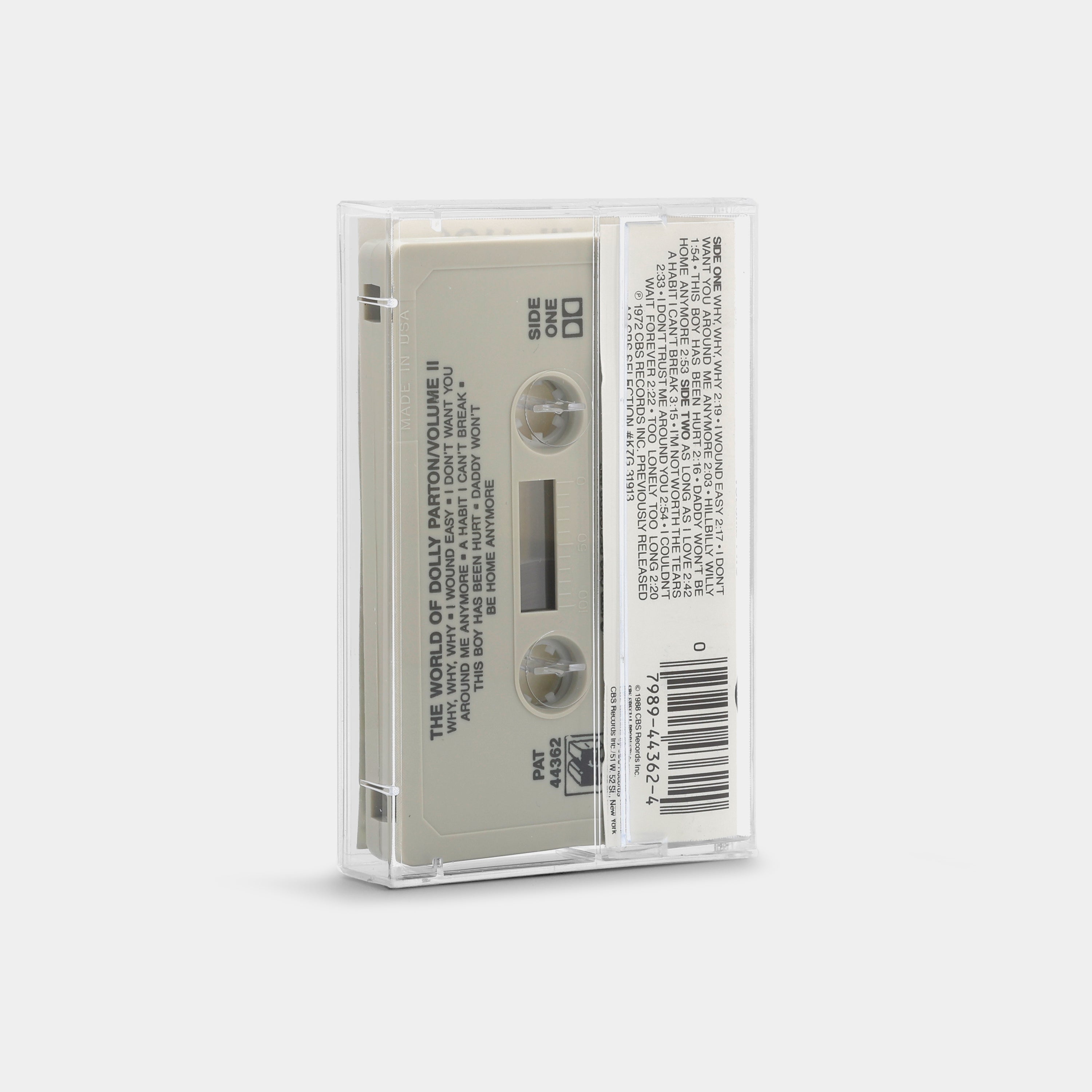 Dolly Parton - The World Of Dolly Parton Volume Two Cassette Tape