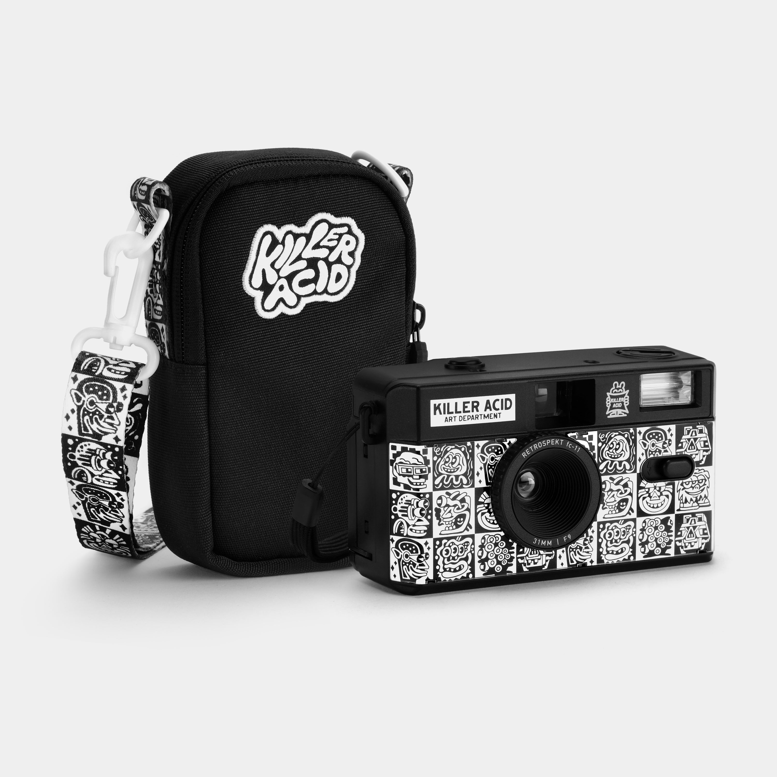 Killer Acid “Art Department” FC-11 35mm Film Camera & Bag Bundle