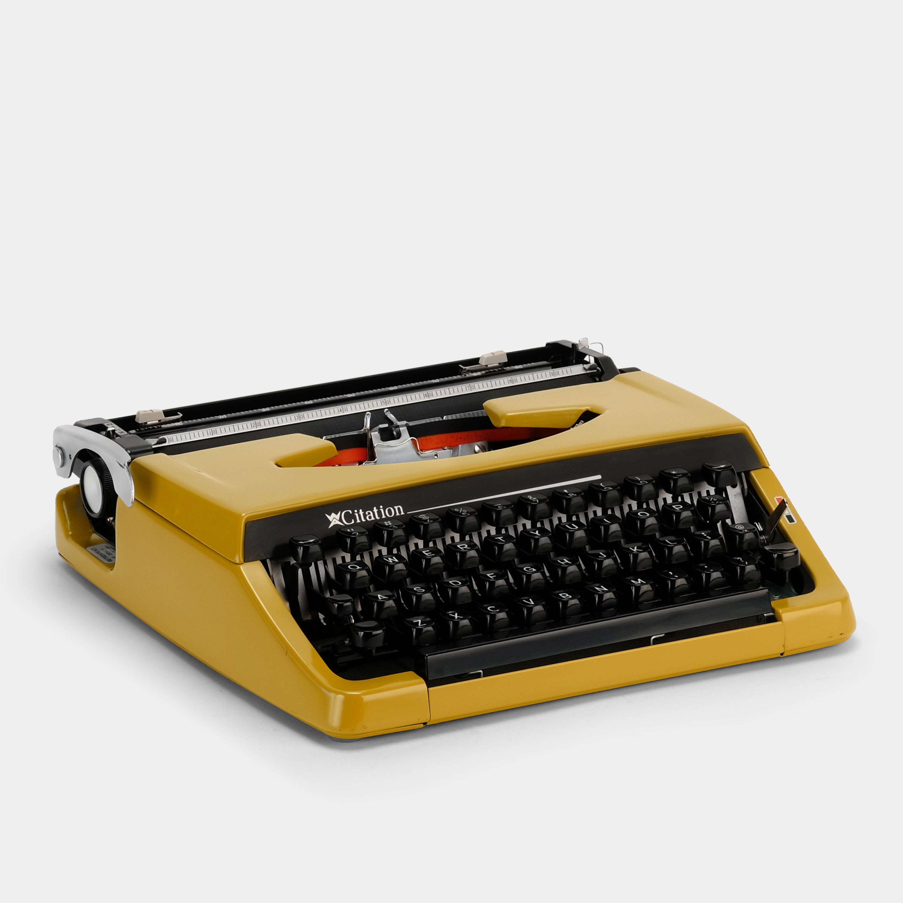 Brother Citation Yellow Manual Typewriter and Case